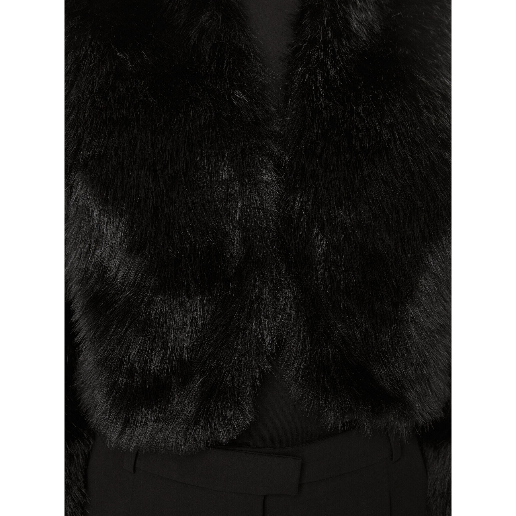 Rinascimento Кожено палто CFC0116843003 Черен Regular Fit - Pepit.bg