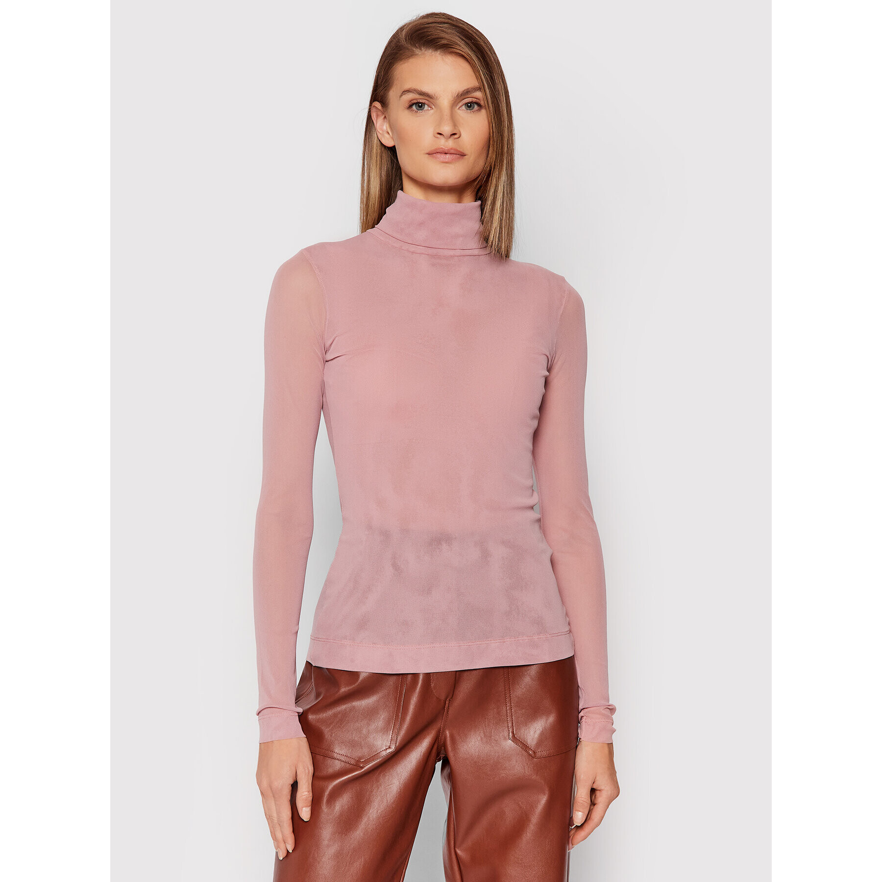 Rinascimento Поло CFC0103829003 Розов Slim Fit - Pepit.bg