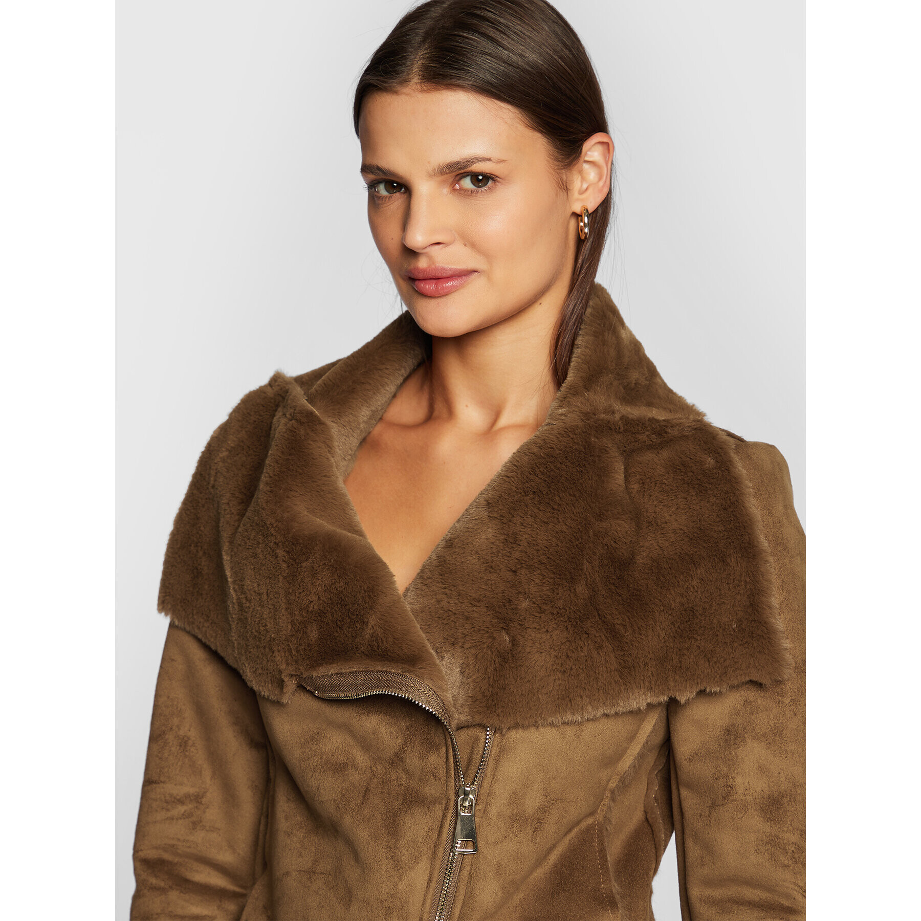 Rinascimento Преходно яке CFC0111217003 Кафяв Regular Fit - Pepit.bg