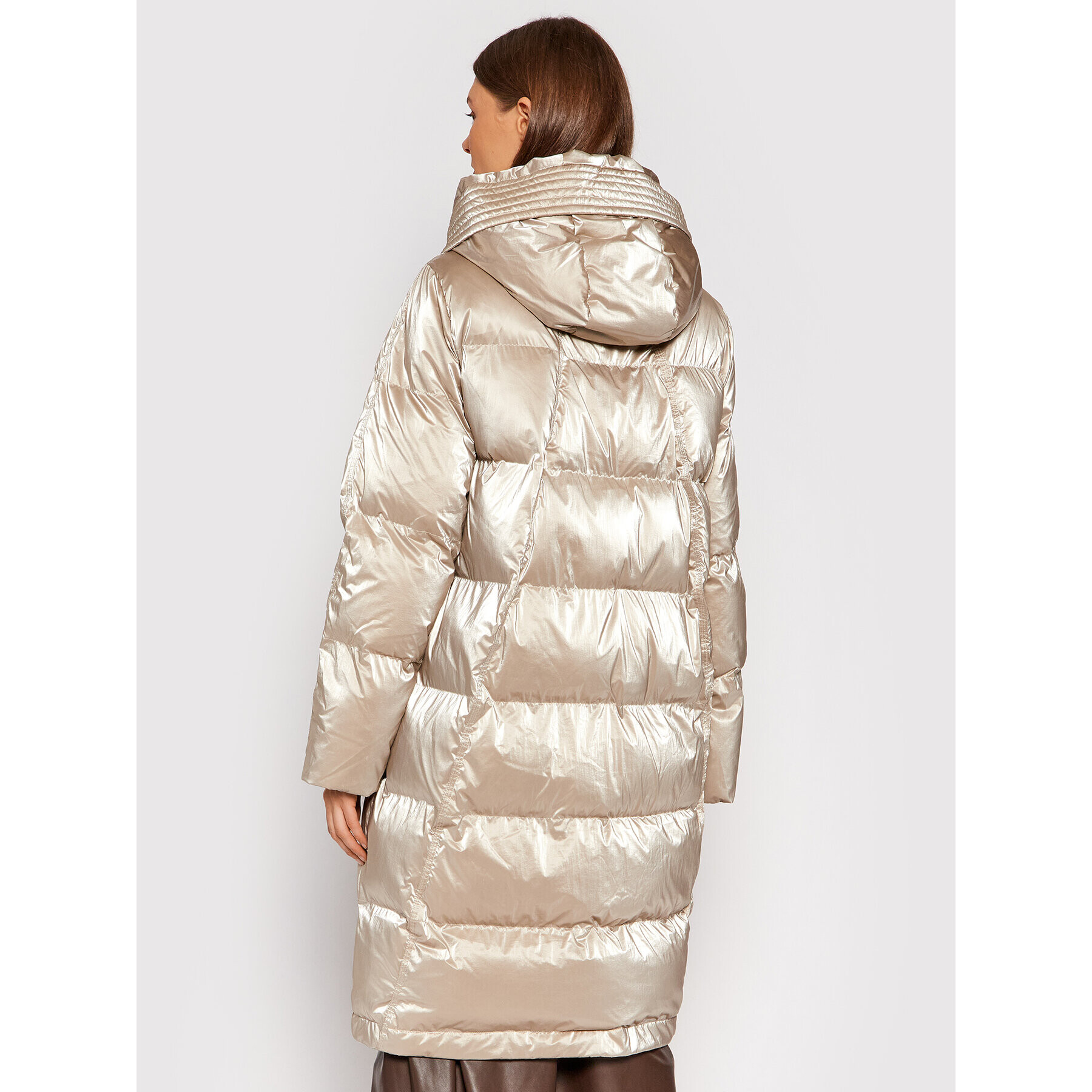 Rinascimento Пухено яке CFC0102928003 Златист Regular Fit - Pepit.bg