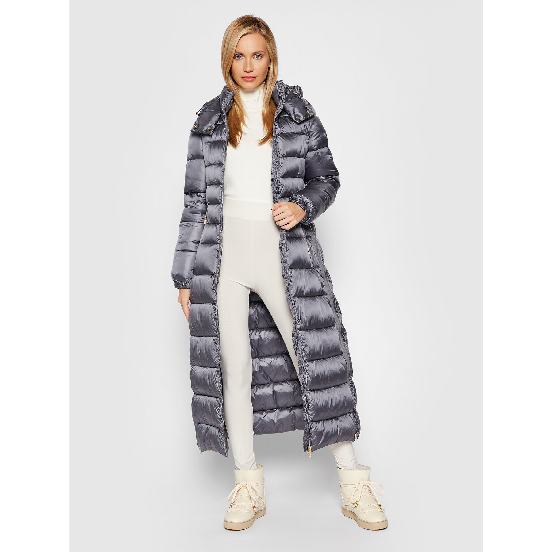 Rinascimento Пухено яке CFC0103894003 Сив Regular Fit - Pepit.bg