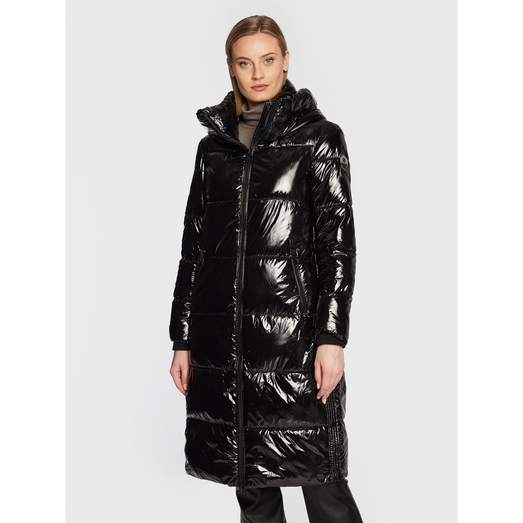 Rinascimento Пухено яке CFC0109141003 Черен Regular Fit - Pepit.bg