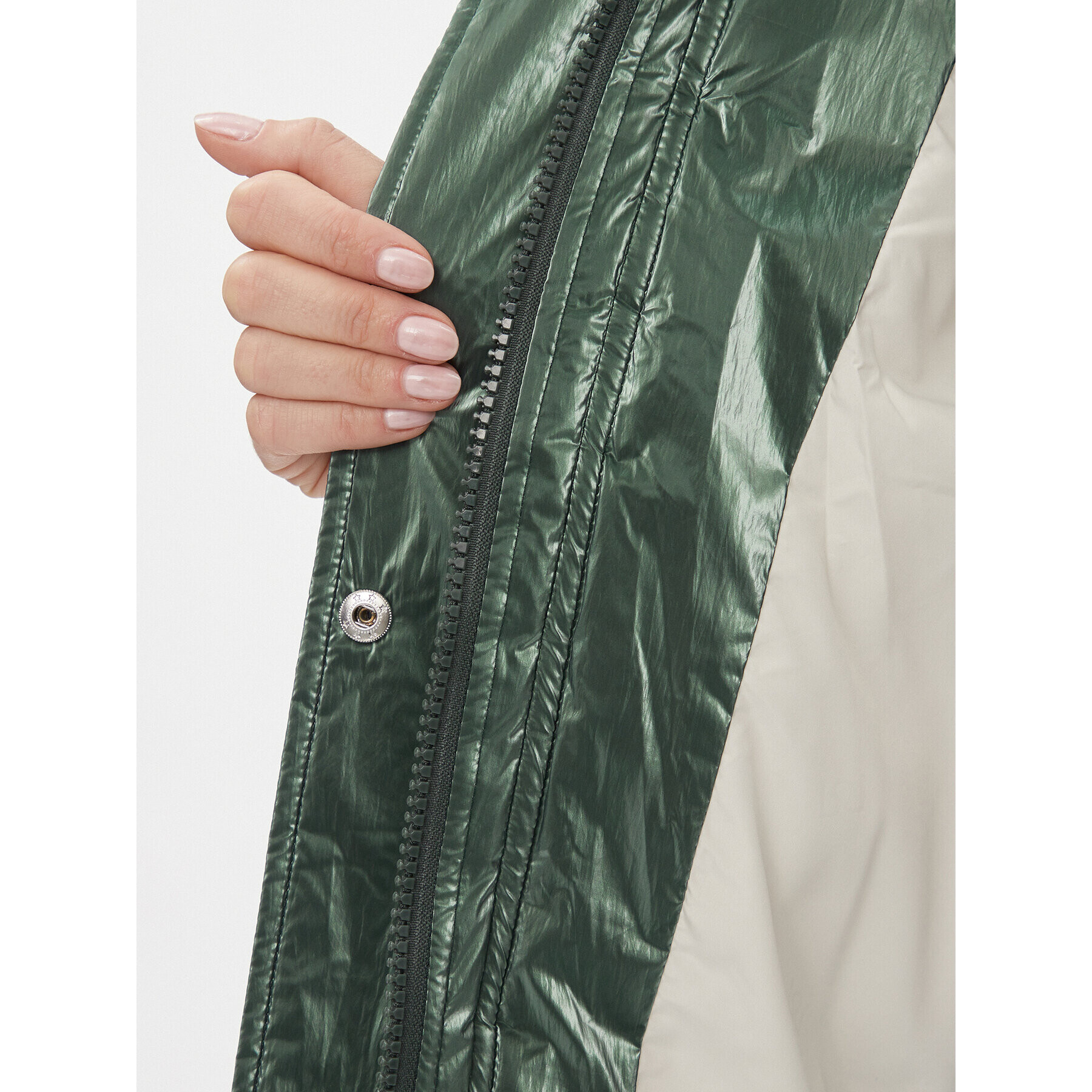 Rinascimento Пухено яке CFC0113544003 Зелен Regular Fit - Pepit.bg