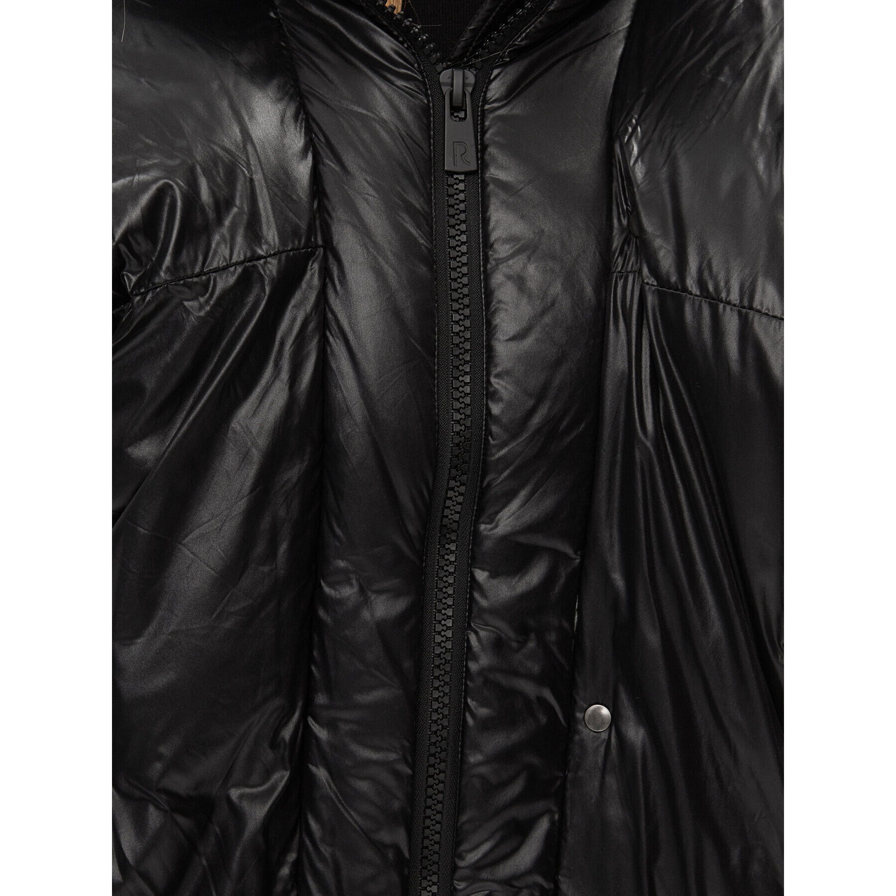 Rinascimento Пухено яке CFC0114652003 Черен Regular Fit - Pepit.bg