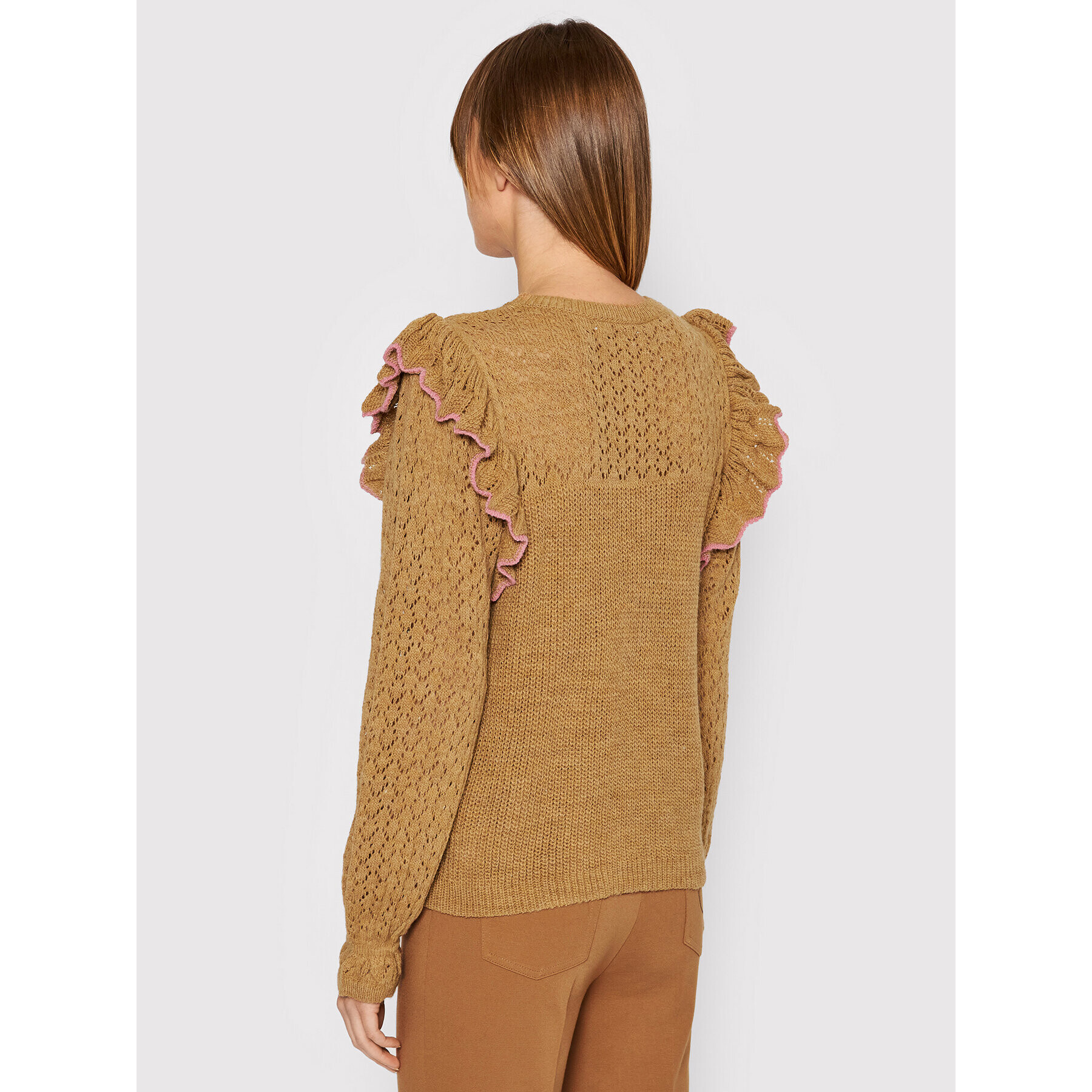 Rinascimento Пуловер CFM0010401003 Кафяв Regular Fit - Pepit.bg