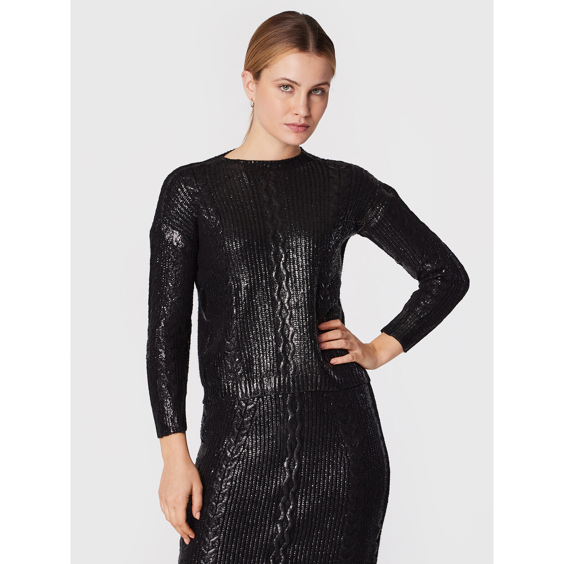 Rinascimento Пуловер CFM0010946003 Черен Regular Fit - Pepit.bg