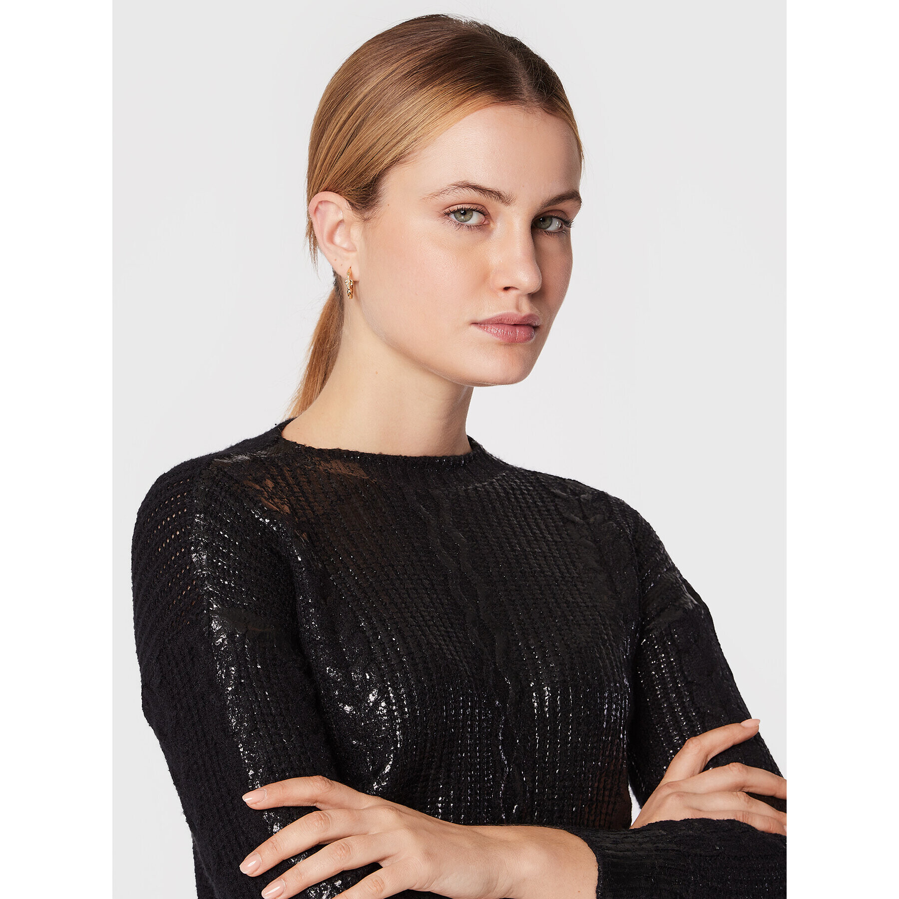 Rinascimento Пуловер CFM0010946003 Черен Regular Fit - Pepit.bg