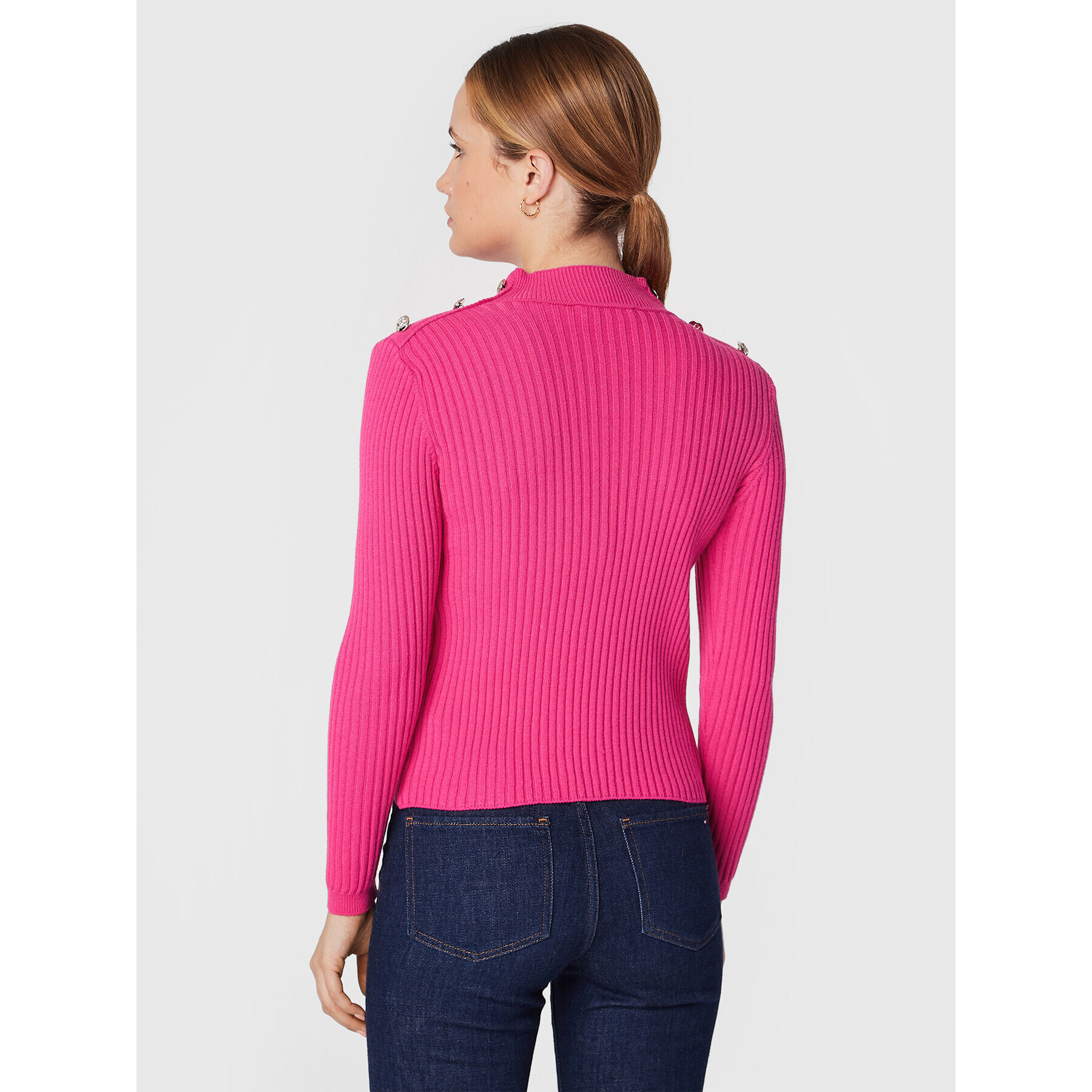 Rinascimento Пуловер CFM0010955003 Розов Slim Fit - Pepit.bg