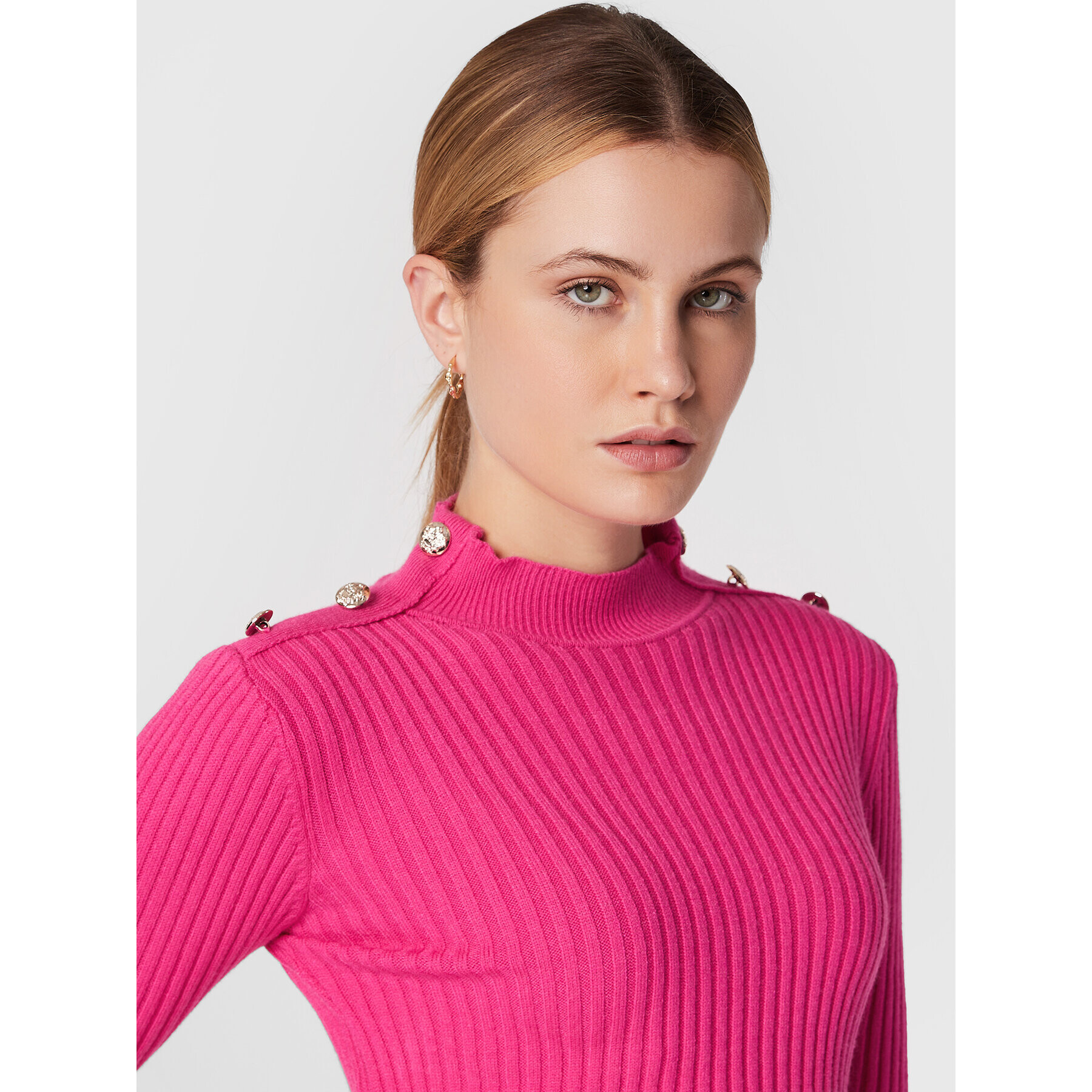 Rinascimento Пуловер CFM0010955003 Розов Slim Fit - Pepit.bg