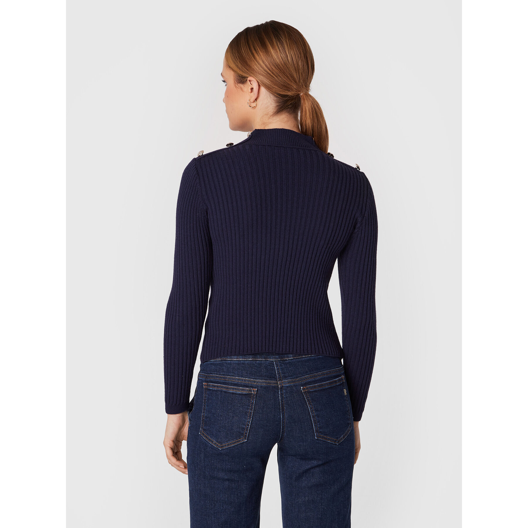 Rinascimento Пуловер CFM0010955003 Тъмносин Slim Fit - Pepit.bg