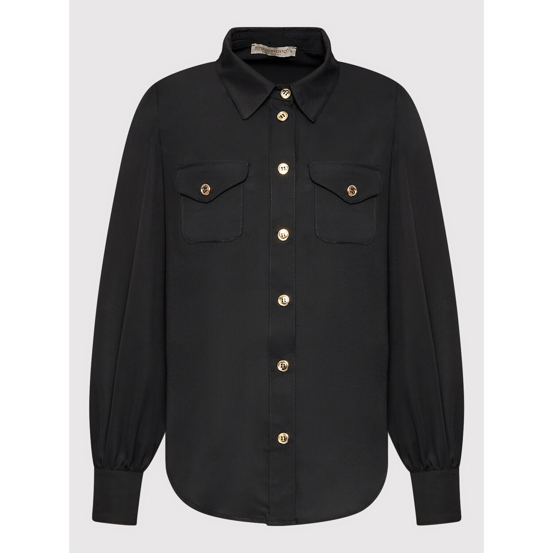 Rinascimento Риза CFC0107772003 Черен Relaxed Fit - Pepit.bg