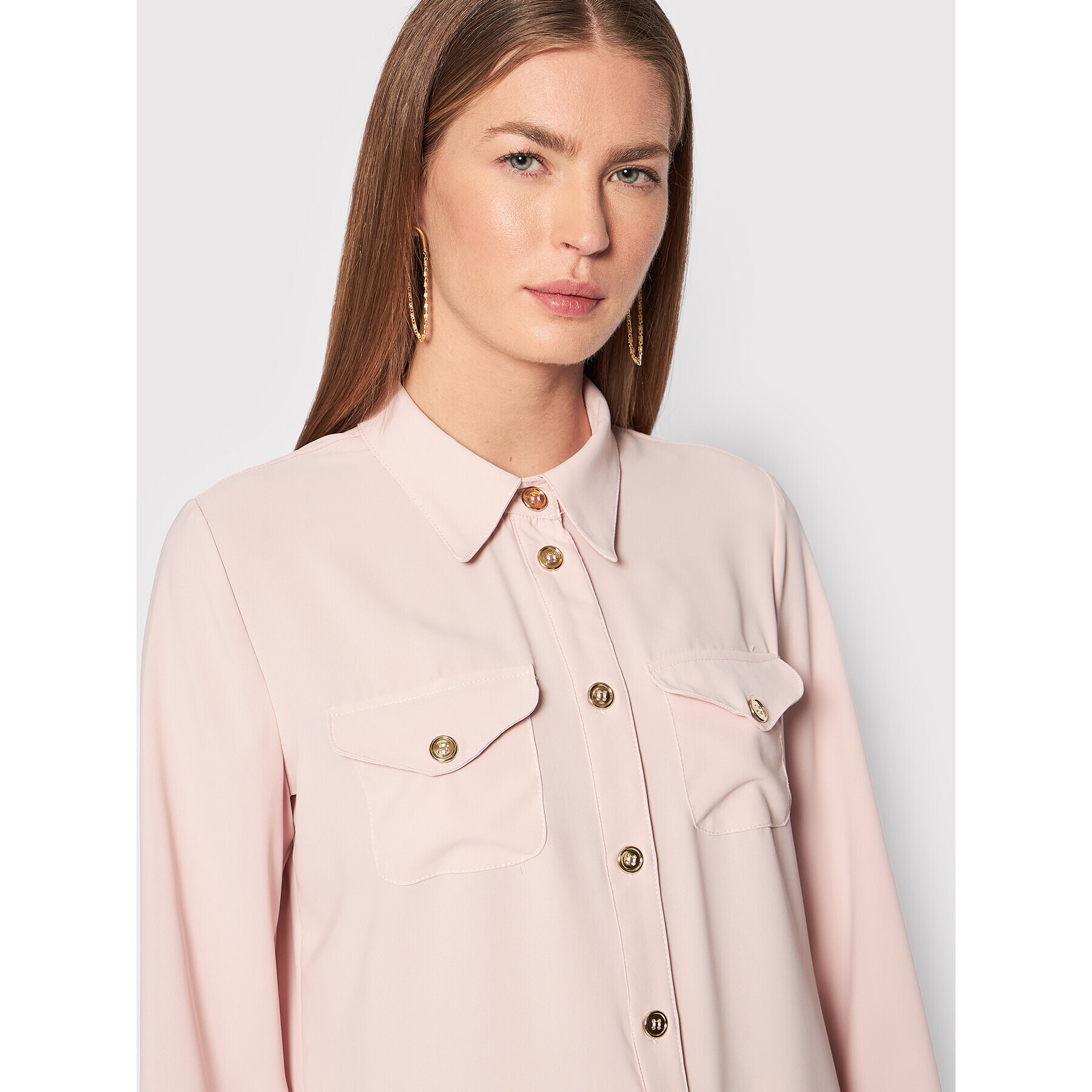 Rinascimento Риза CFC0107772003 Розов Relaxed Fit - Pepit.bg