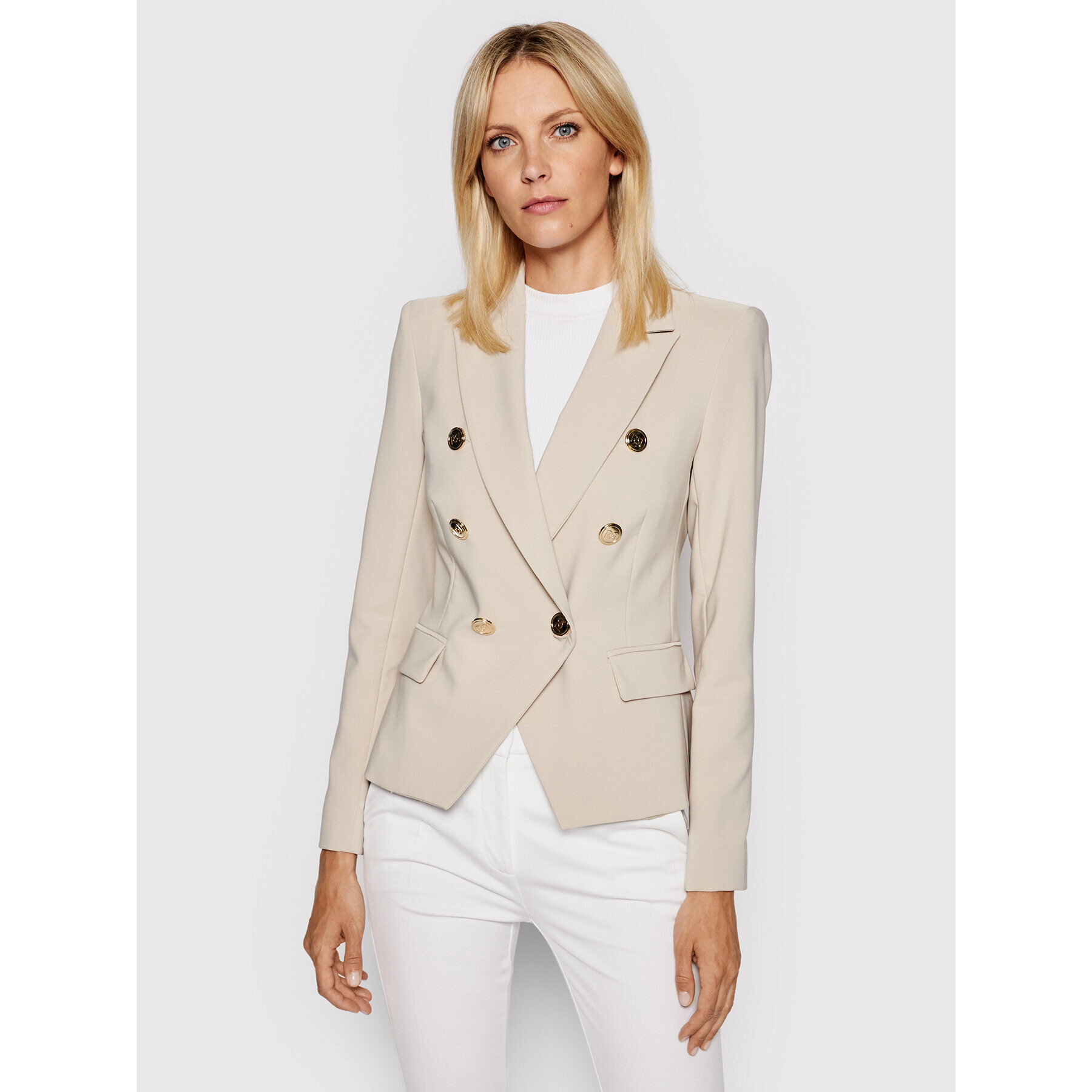 Rinascimento Сако CFC0103162003 Бежов Slim Fit - Pepit.bg