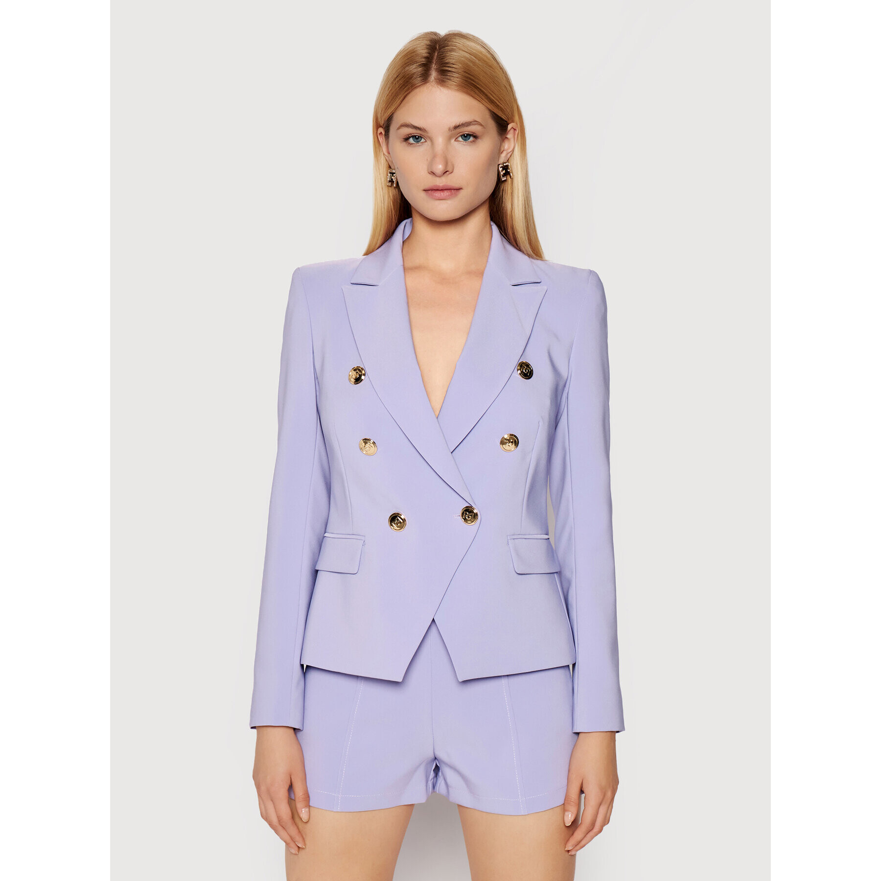 Rinascimento Сако CFC0103162003 Виолетов Slim Fit - Pepit.bg