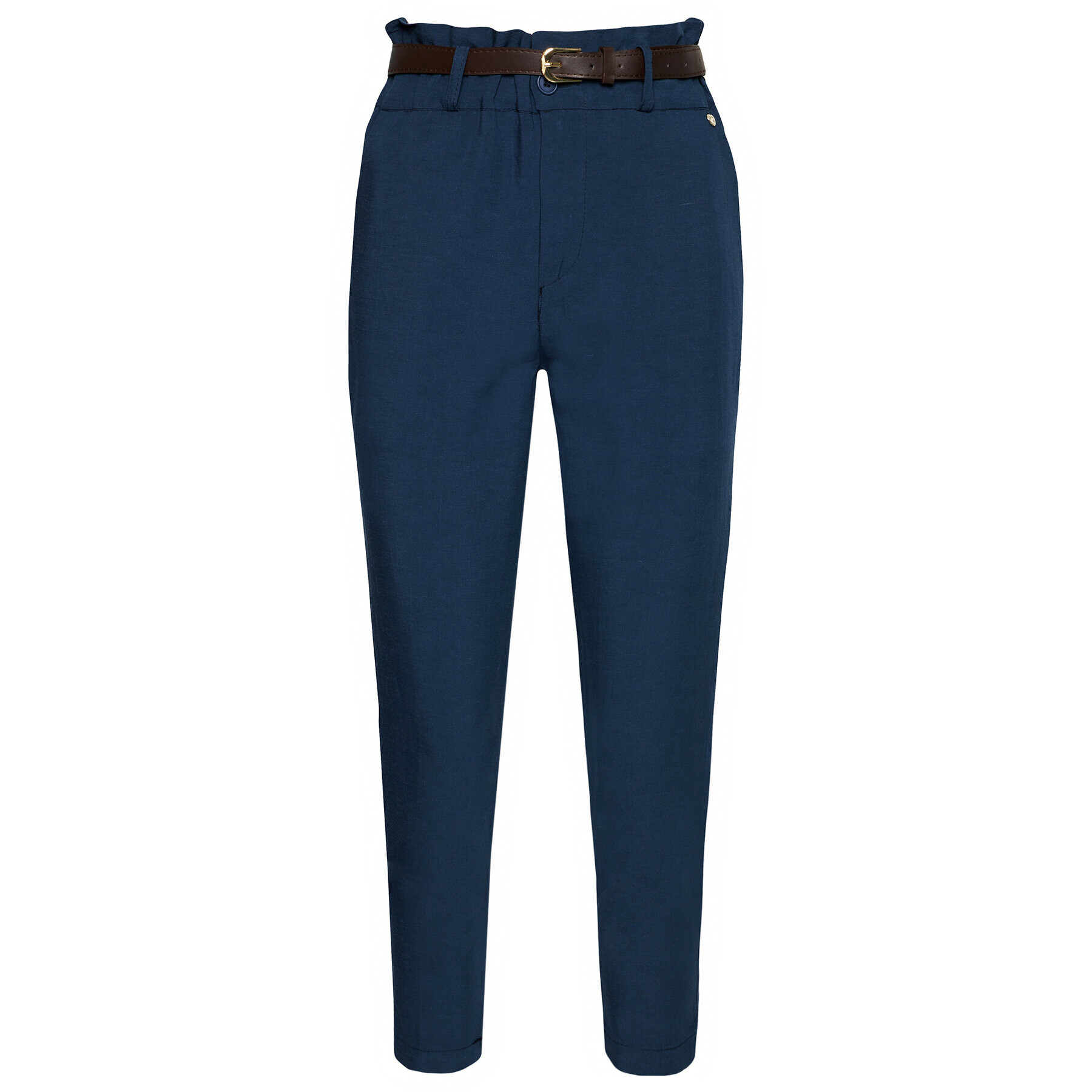 Rinascimento Текстилни панталони CFC0103571003 Тъмносин Regular Fit - Pepit.bg