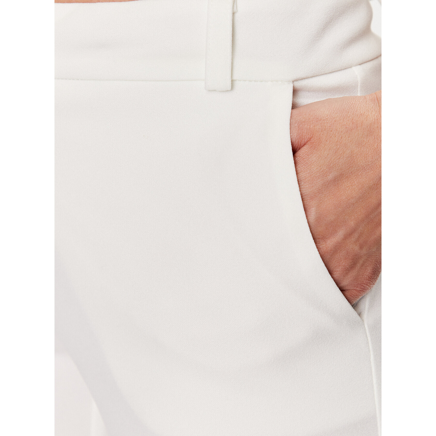 Rinascimento Текстилни панталони CFC0113051003 Бял Slim Fit - Pepit.bg
