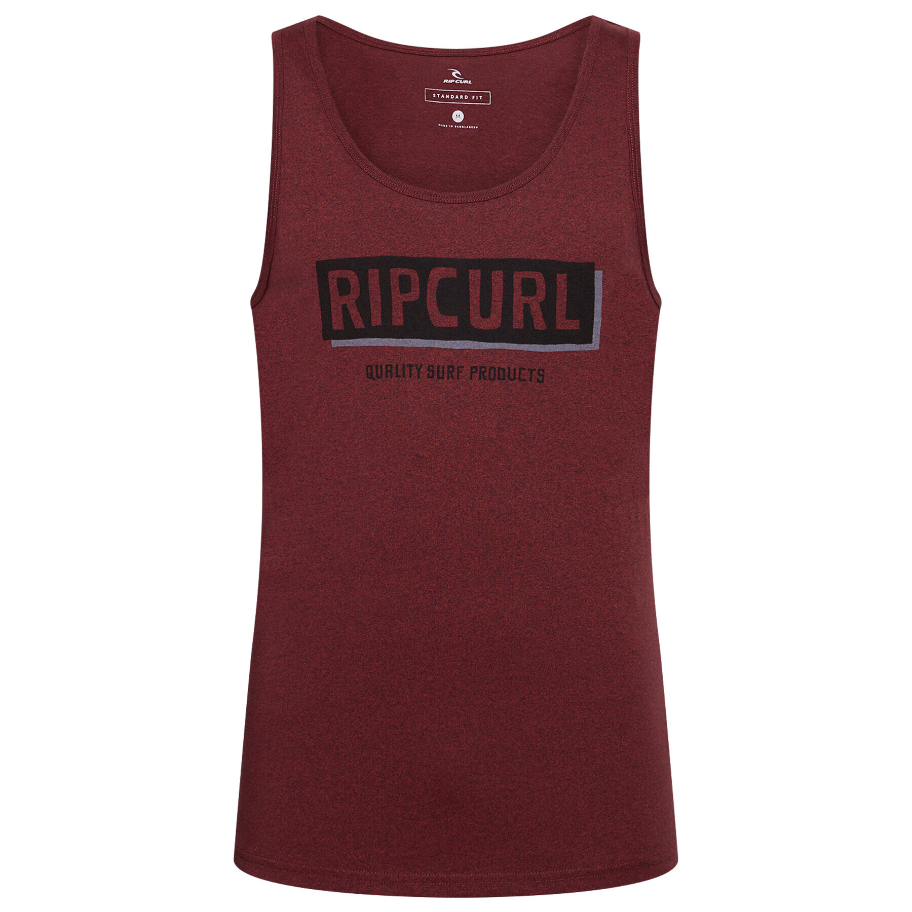 Rip Curl Мъжки топ Boxed CTESC9 Бордо Standard Fit - Pepit.bg