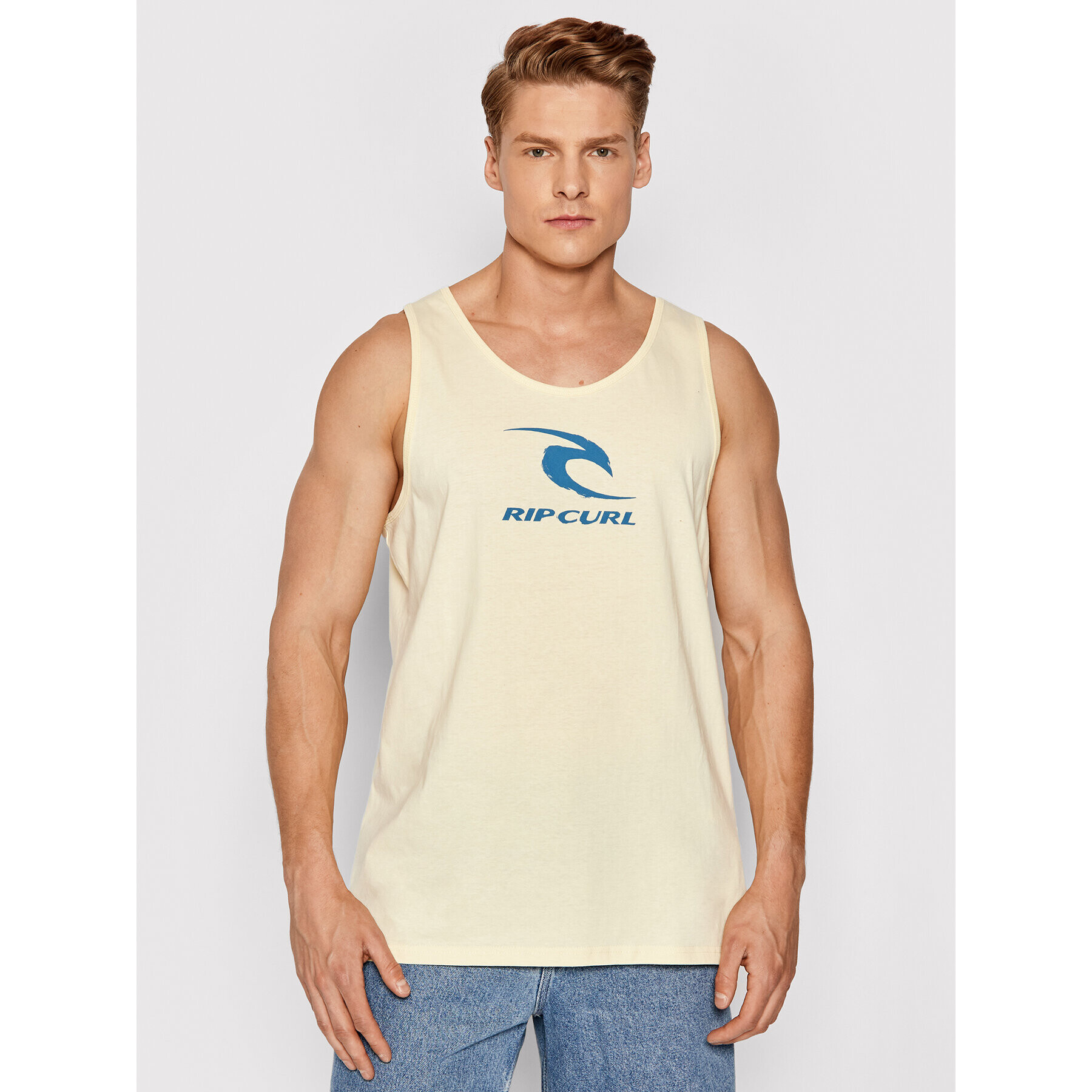 Rip Curl Мъжки топ Surfing CTESQ5 Жълт Regular Fit - Pepit.bg