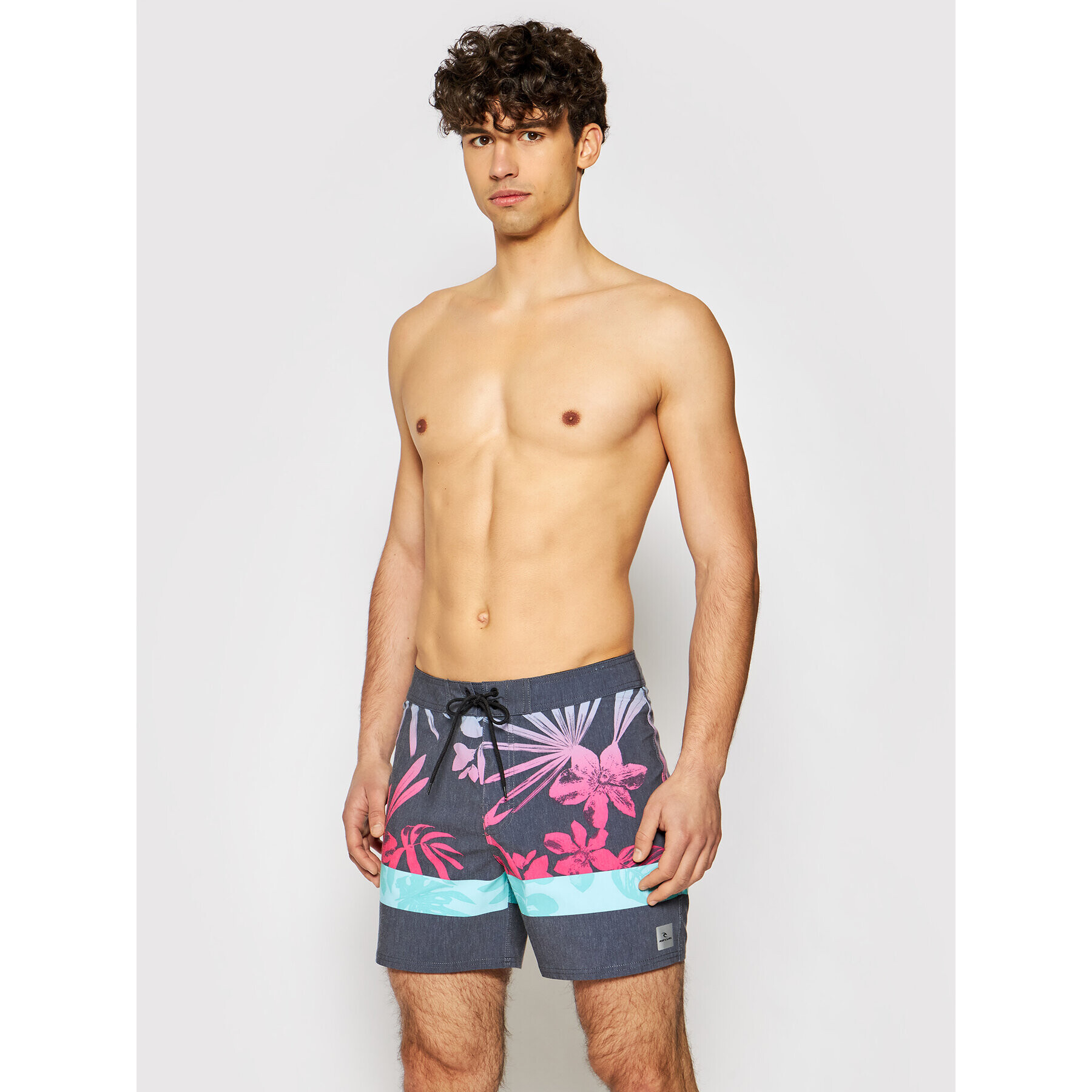 Rip Curl Плувни шорти Mirage Retro Jungle Сив Regular Fit - Pepit.bg