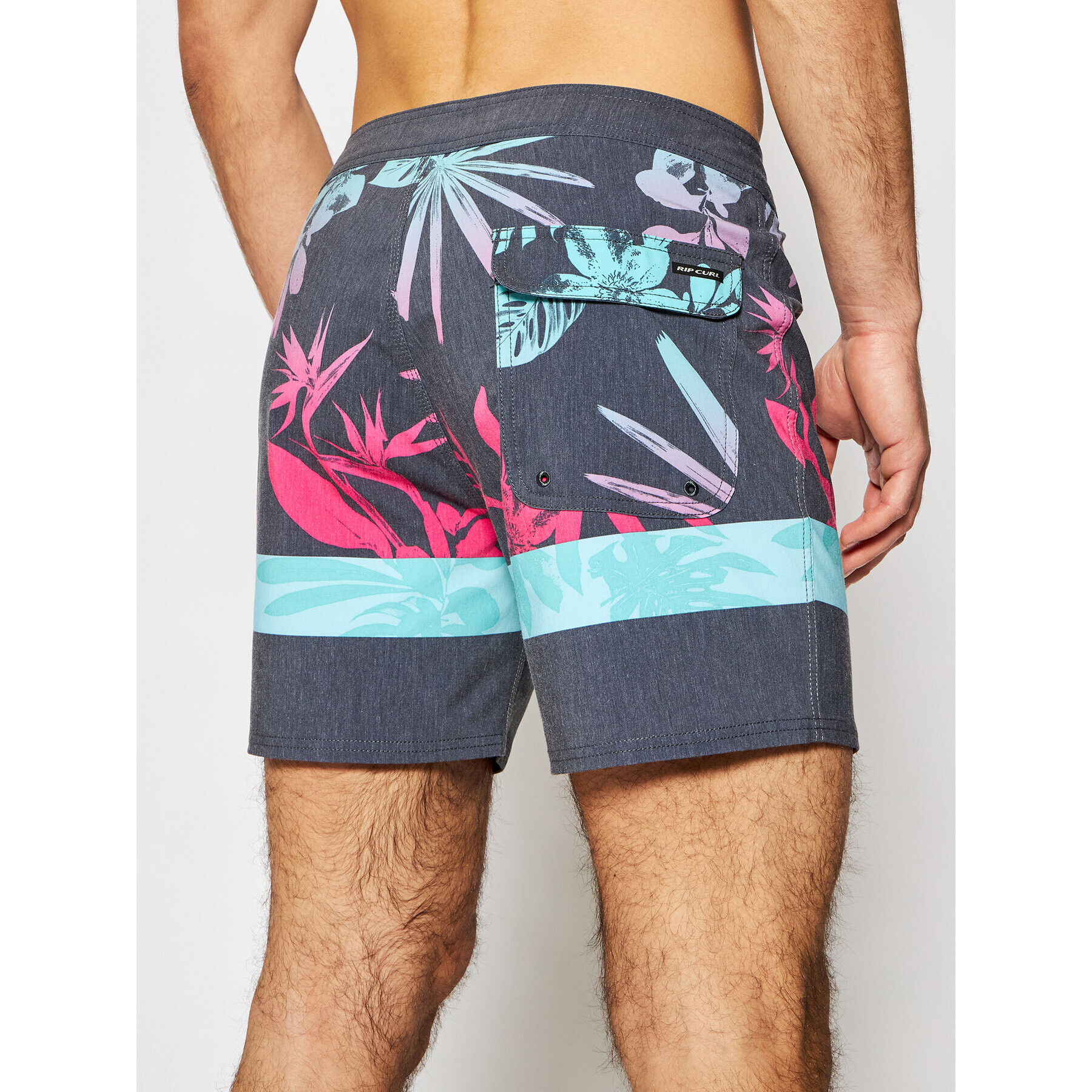 Rip Curl Плувни шорти Mirage Retro Jungle Сив Regular Fit - Pepit.bg