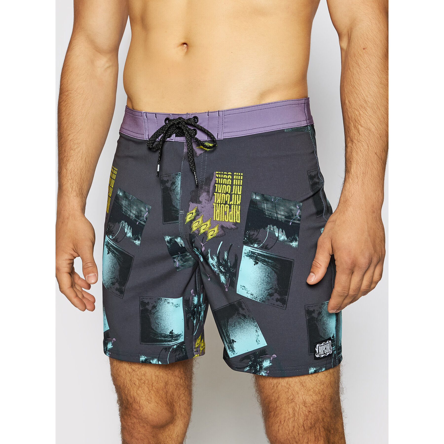 Rip Curl Плувни шорти Mirage Retro Mindsurf CBONK4 Сив Regular Fit - Pepit.bg