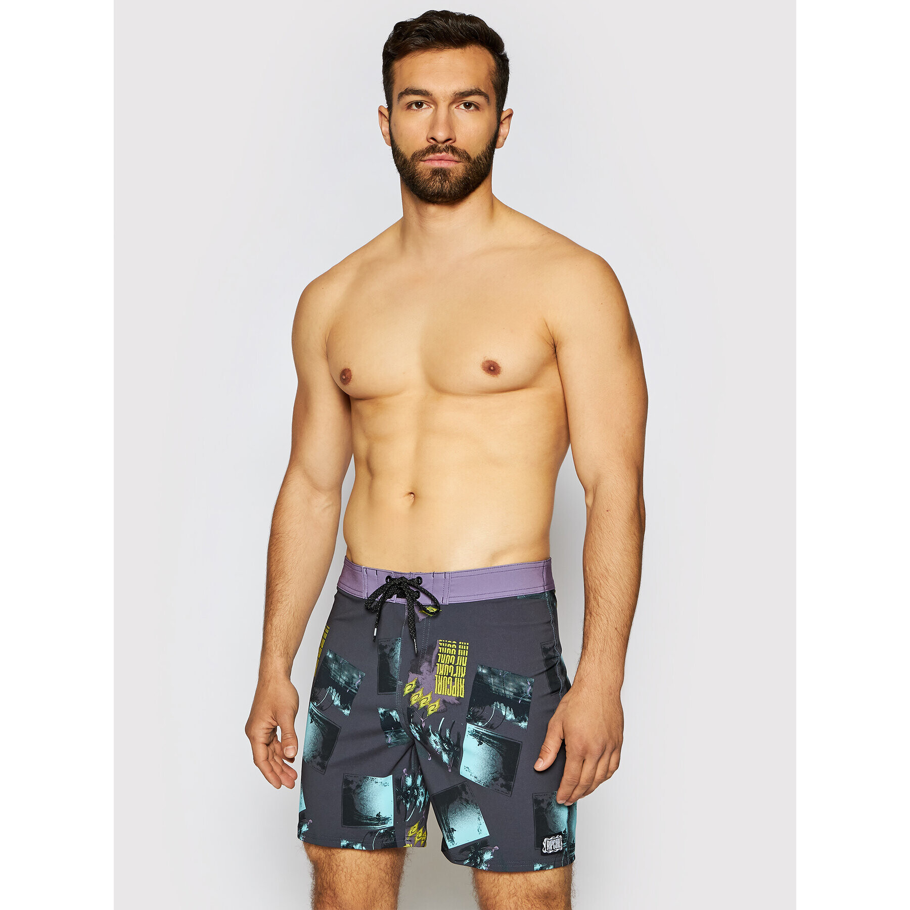 Rip Curl Плувни шорти Mirage Retro Mindsurf CBONK4 Сив Regular Fit - Pepit.bg