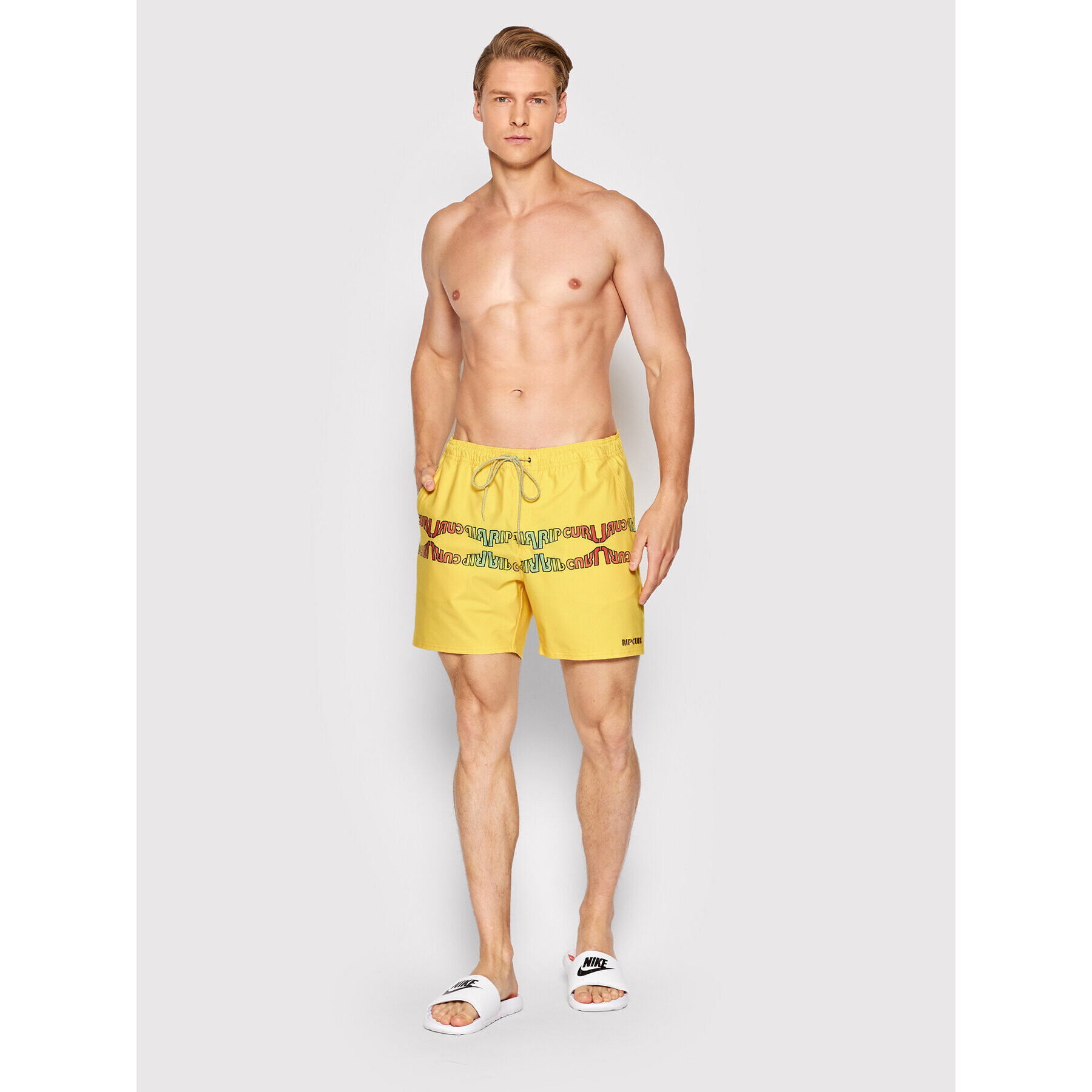 Rip Curl Плувни шорти Surf Revival Inverted 16" Volley CBOTF9 Жълт Regular Fit - Pepit.bg