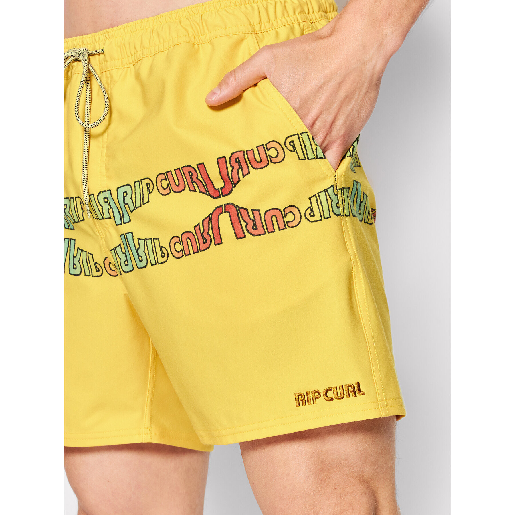 Rip Curl Плувни шорти Surf Revival Inverted 16" Volley CBOTF9 Жълт Regular Fit - Pepit.bg