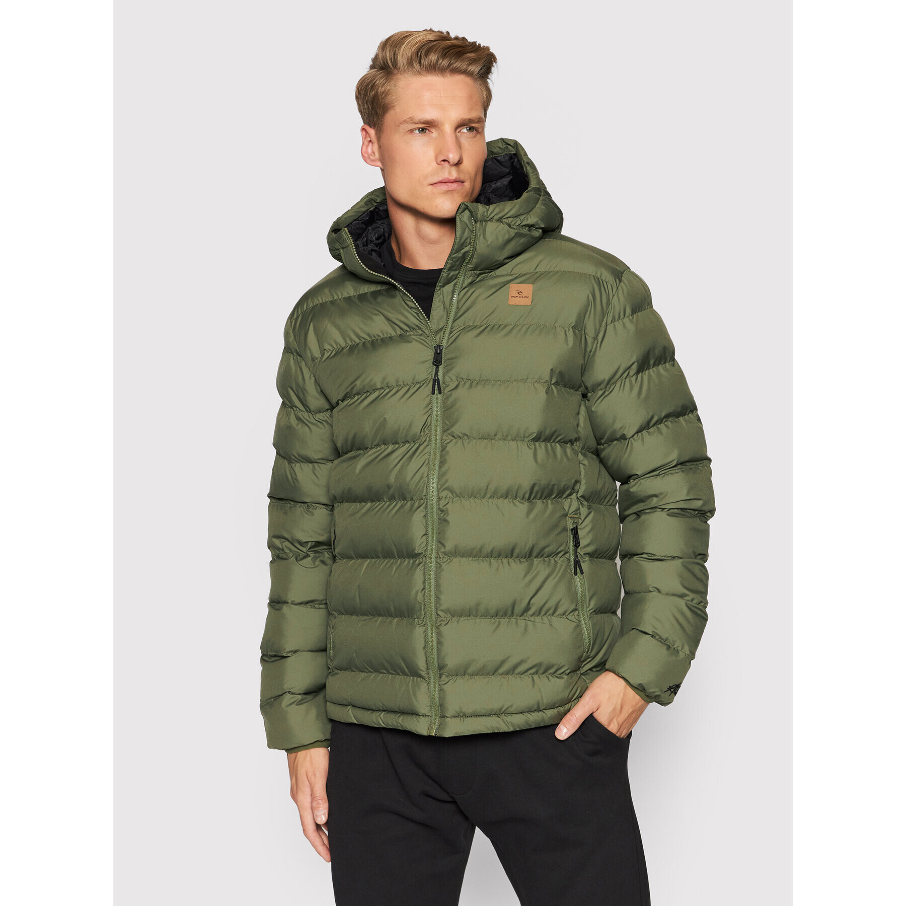 Rip Curl Пухено яке Anti Series Elite CJKDB9 Зелен Regular Fit - Pepit.bg