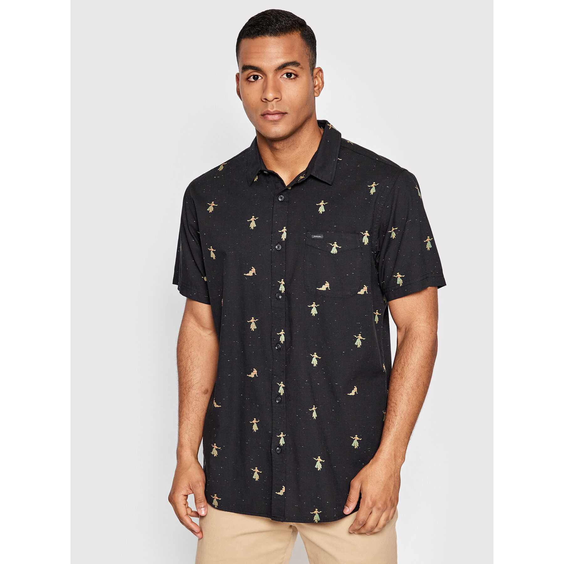 Rip Curl Риза Hula CSHHQ9 Черен Standard Fit - Pepit.bg