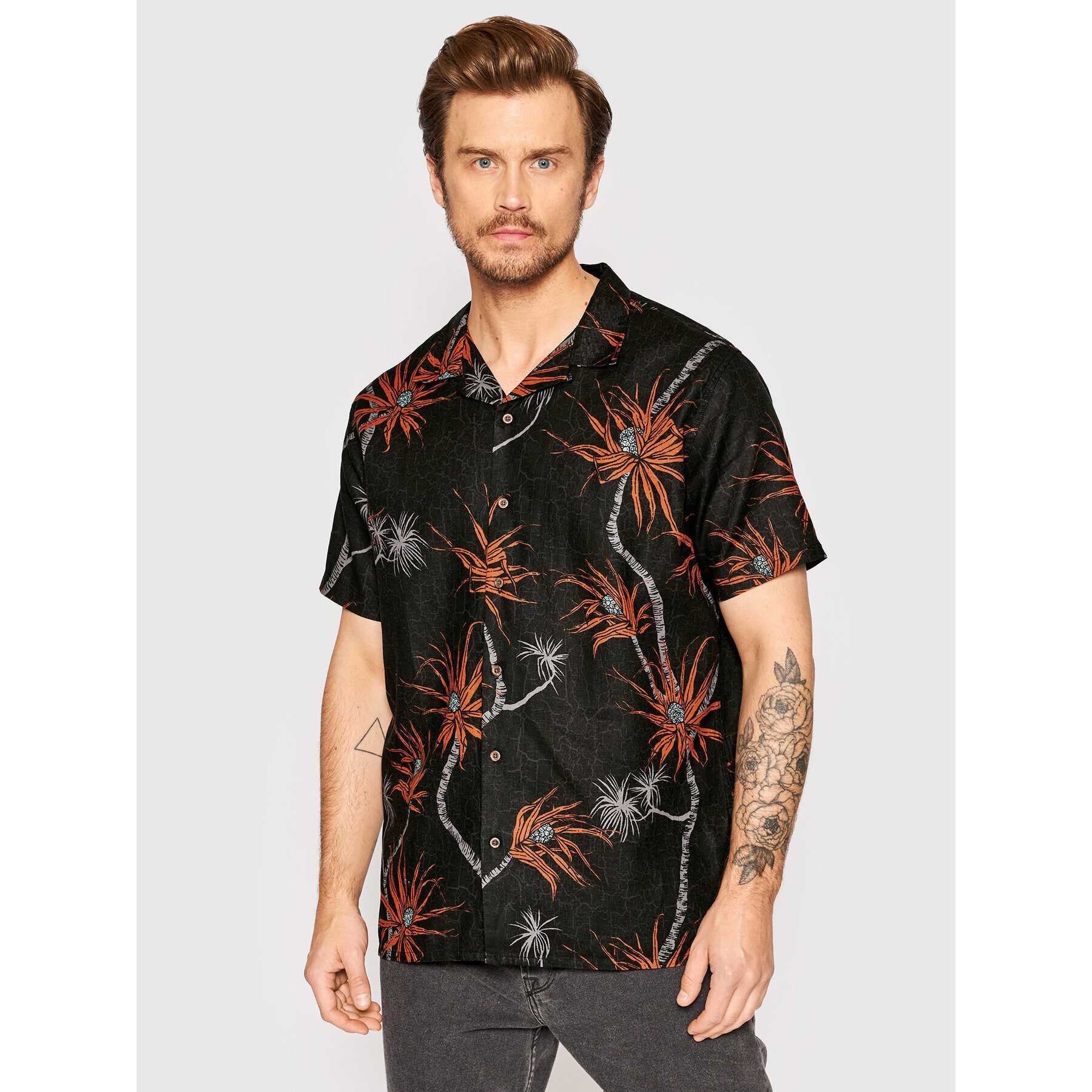 Rip Curl Риза Rock Solid CSHHA9 Черен Regular Fit - Pepit.bg