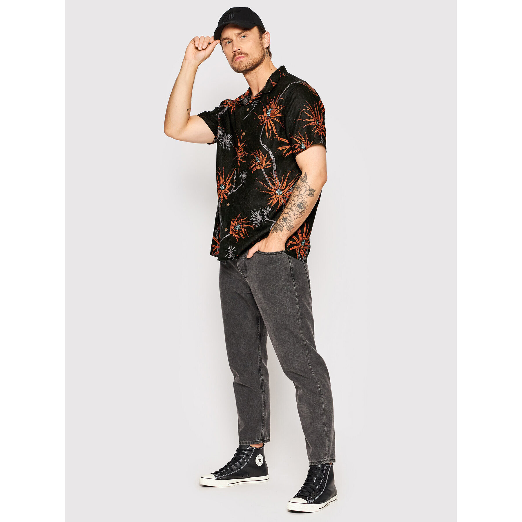 Rip Curl Риза Rock Solid CSHHA9 Черен Regular Fit - Pepit.bg
