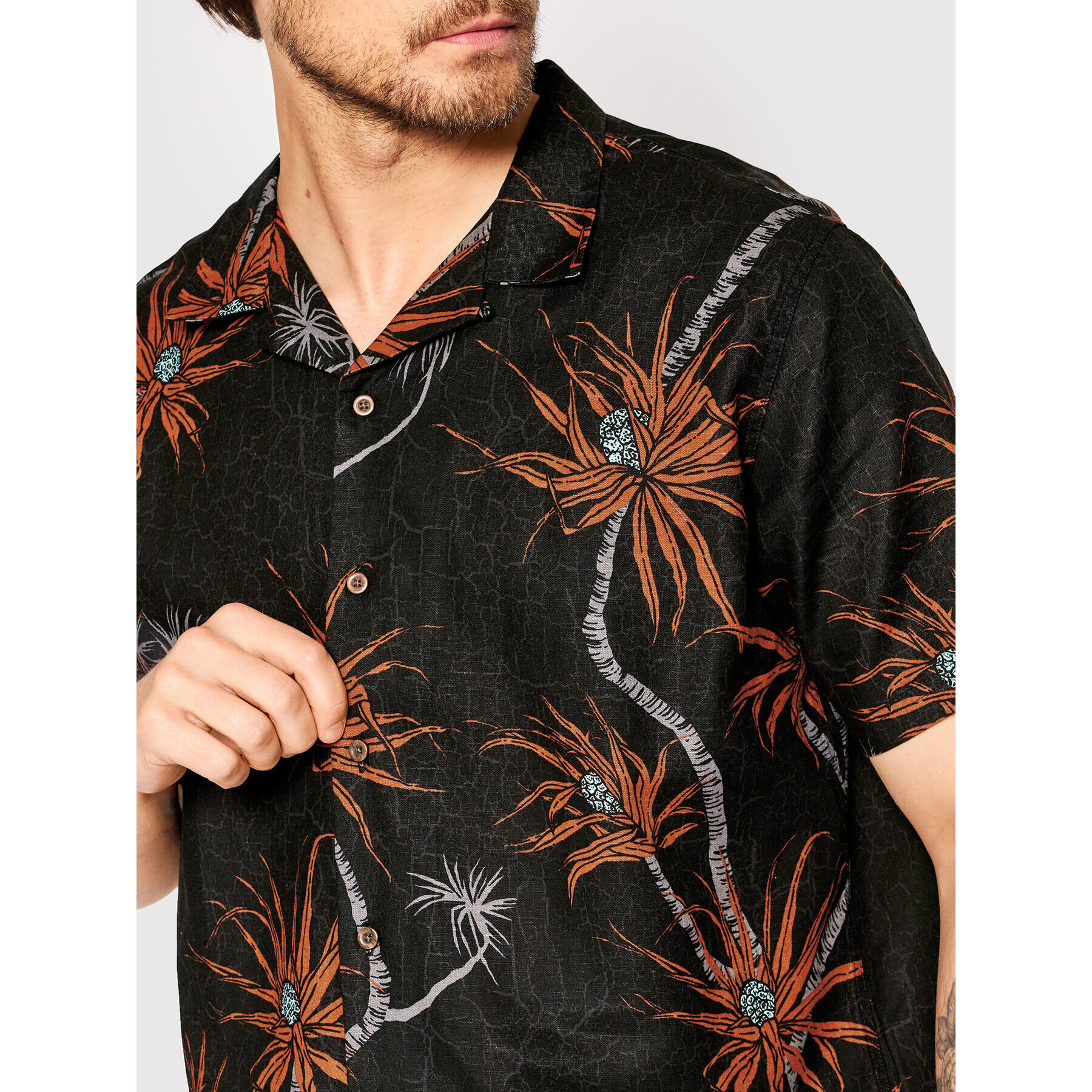 Rip Curl Риза Rock Solid CSHHA9 Черен Regular Fit - Pepit.bg
