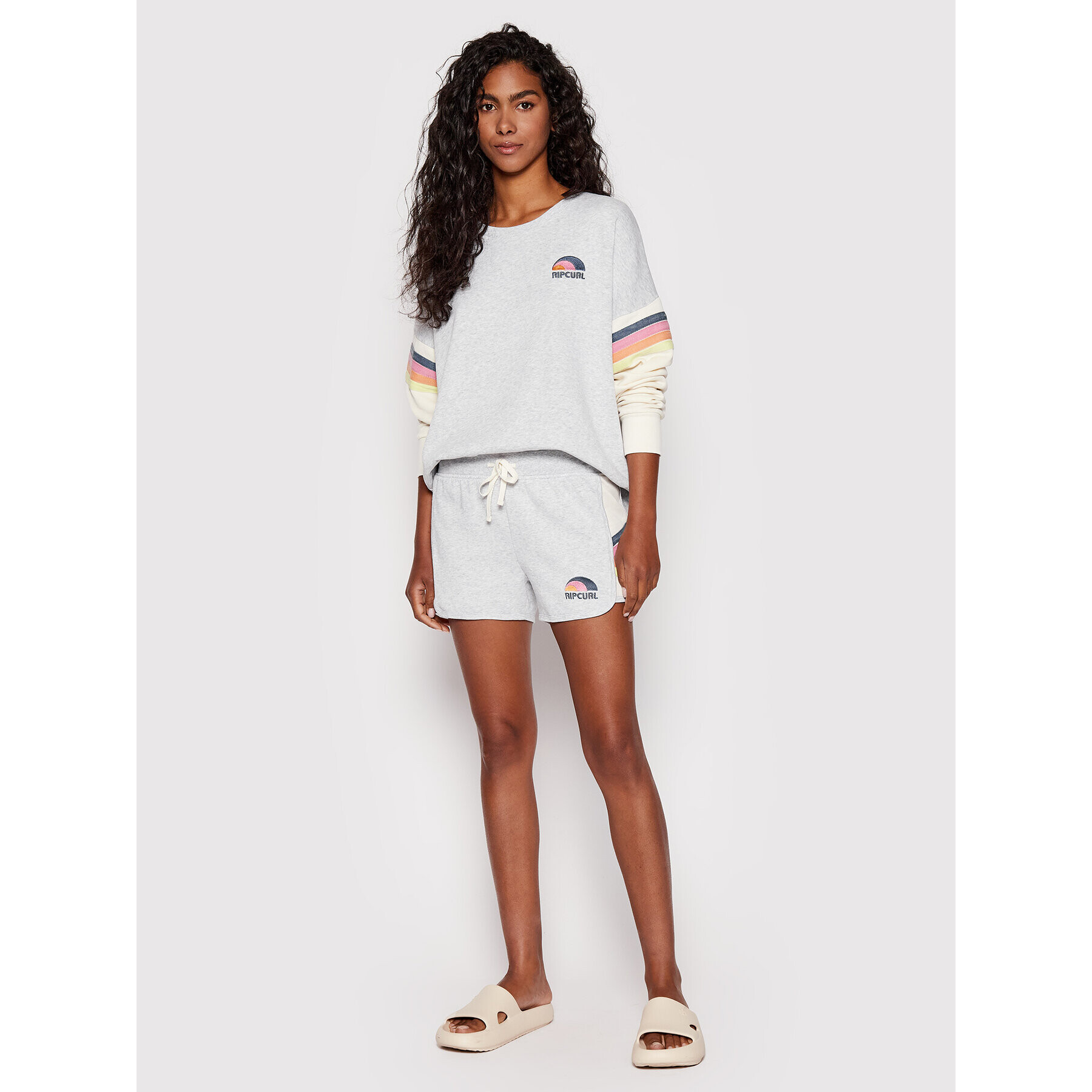 Rip Curl Спортни шорти Surf Revival Wave GWANR9 Сив Regular Fit - Pepit.bg