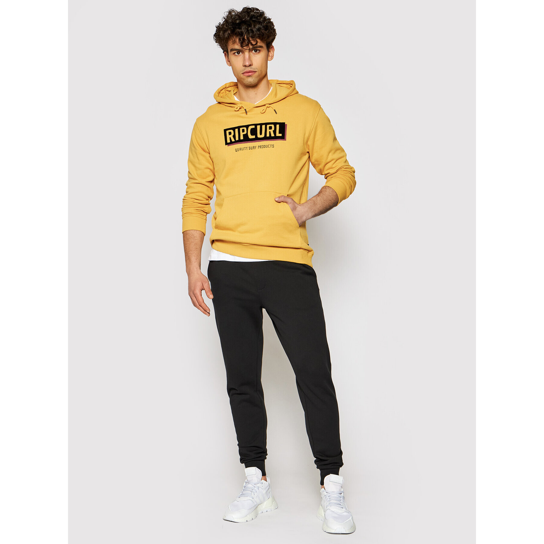 Rip Curl Суитшърт Bohed Hooded Pop CFEYN4 Жълт Regular Fit - Pepit.bg