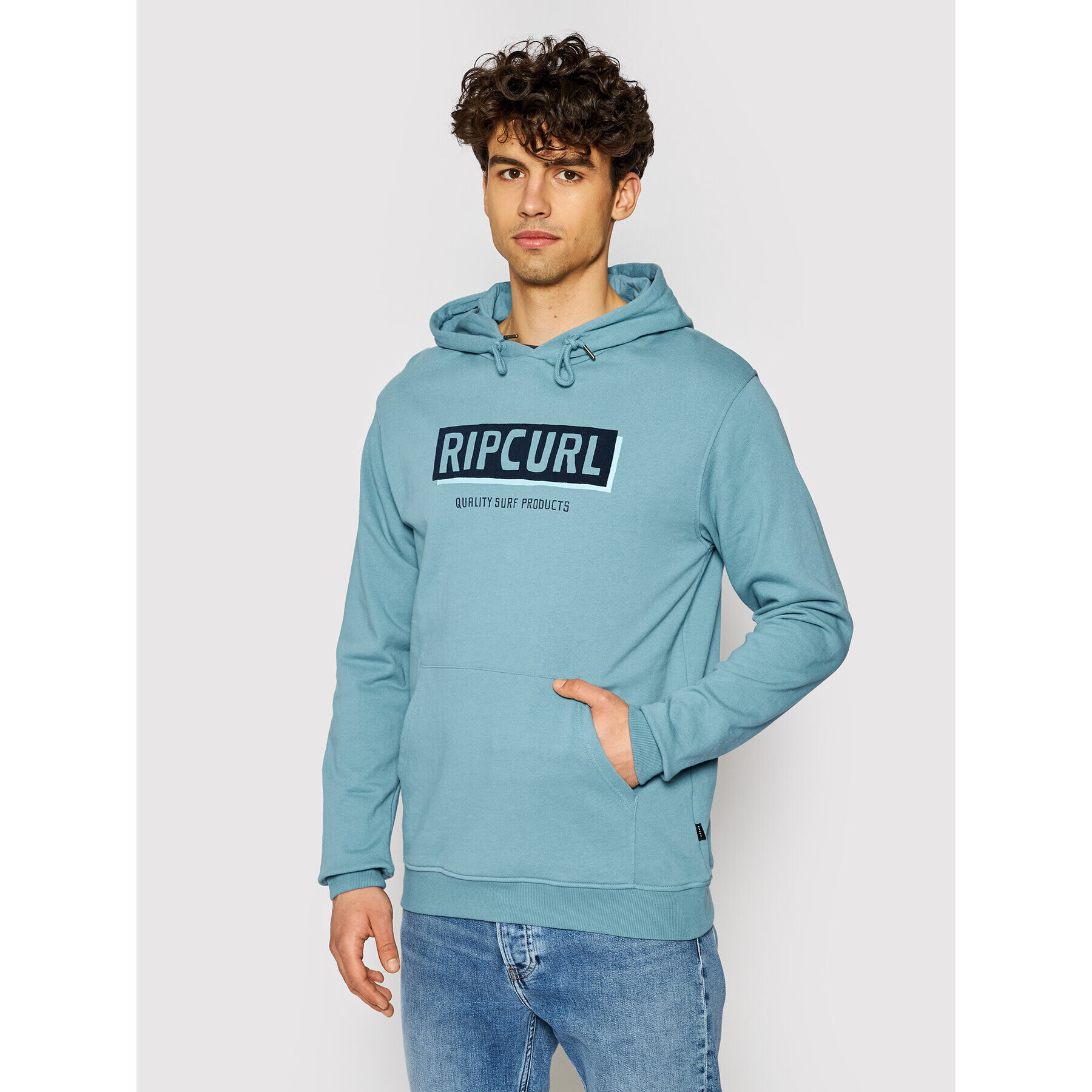 Rip Curl Суитшърт Boxed Hooded Pop CFEYN4 Син Regular Fit - Pepit.bg