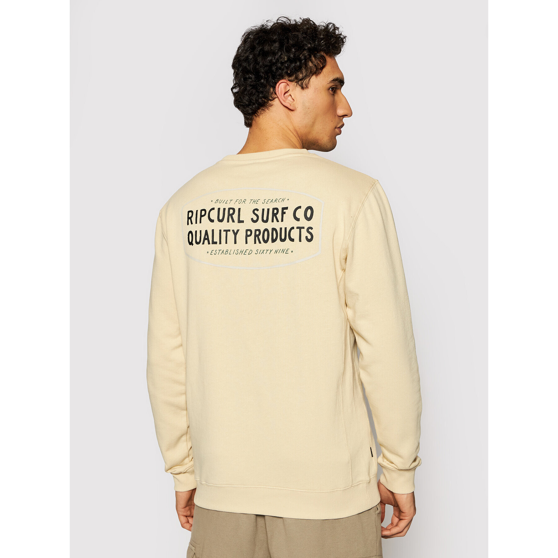 Rip Curl Суитшърт Garage CFEDW9 Бежов Regular Fit - Pepit.bg