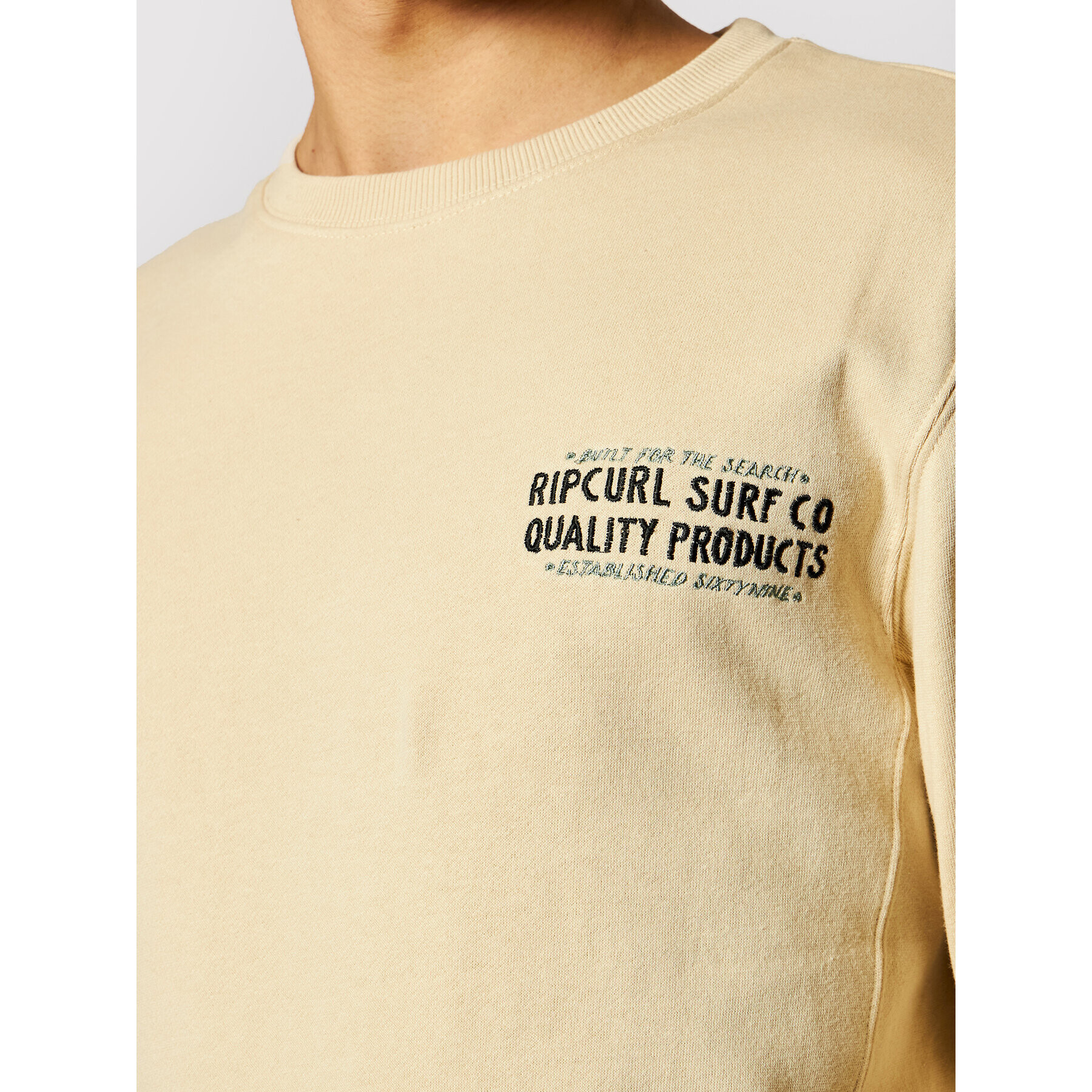 Rip Curl Суитшърт Garage CFEDW9 Бежов Regular Fit - Pepit.bg