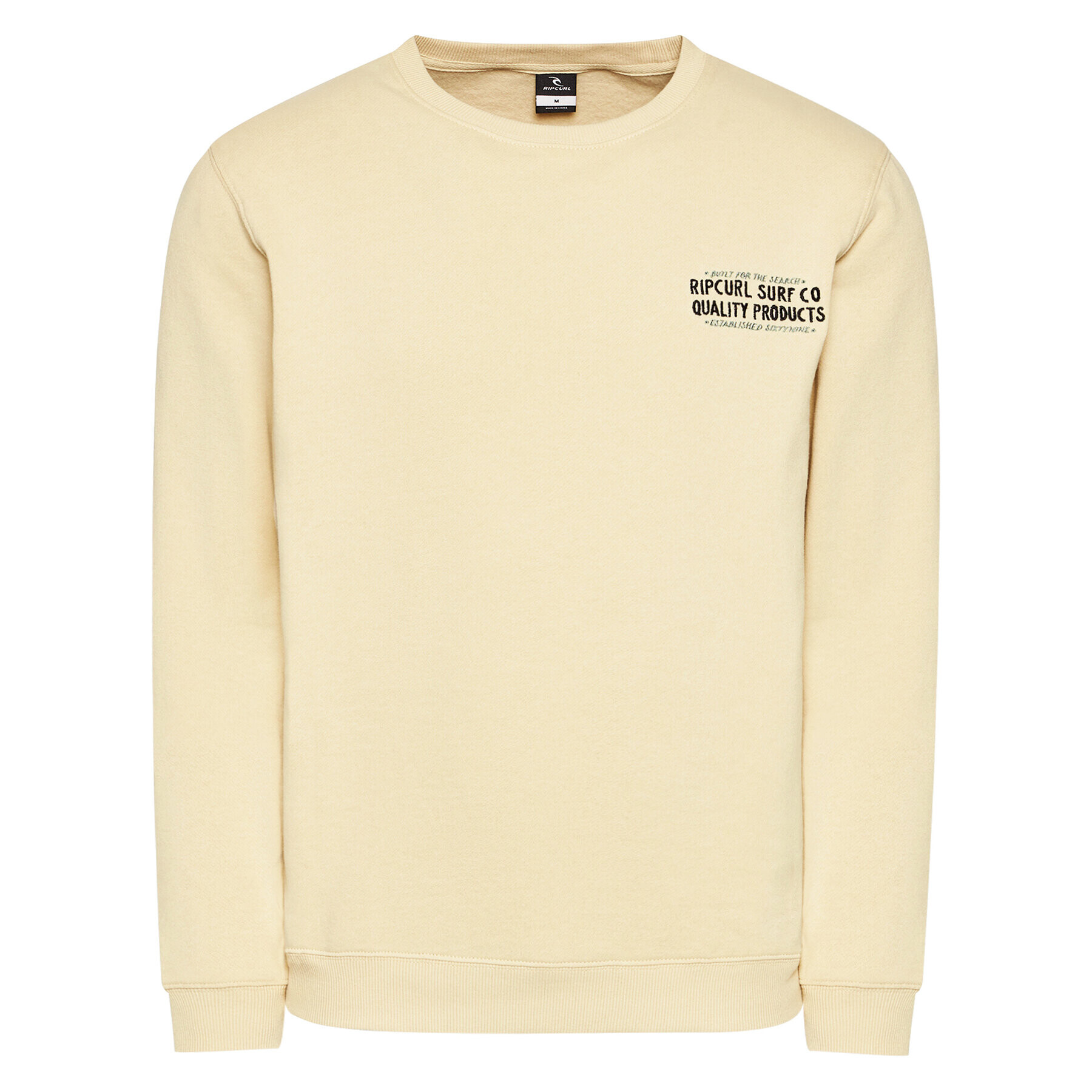 Rip Curl Суитшърт Garage CFEDW9 Бежов Regular Fit - Pepit.bg
