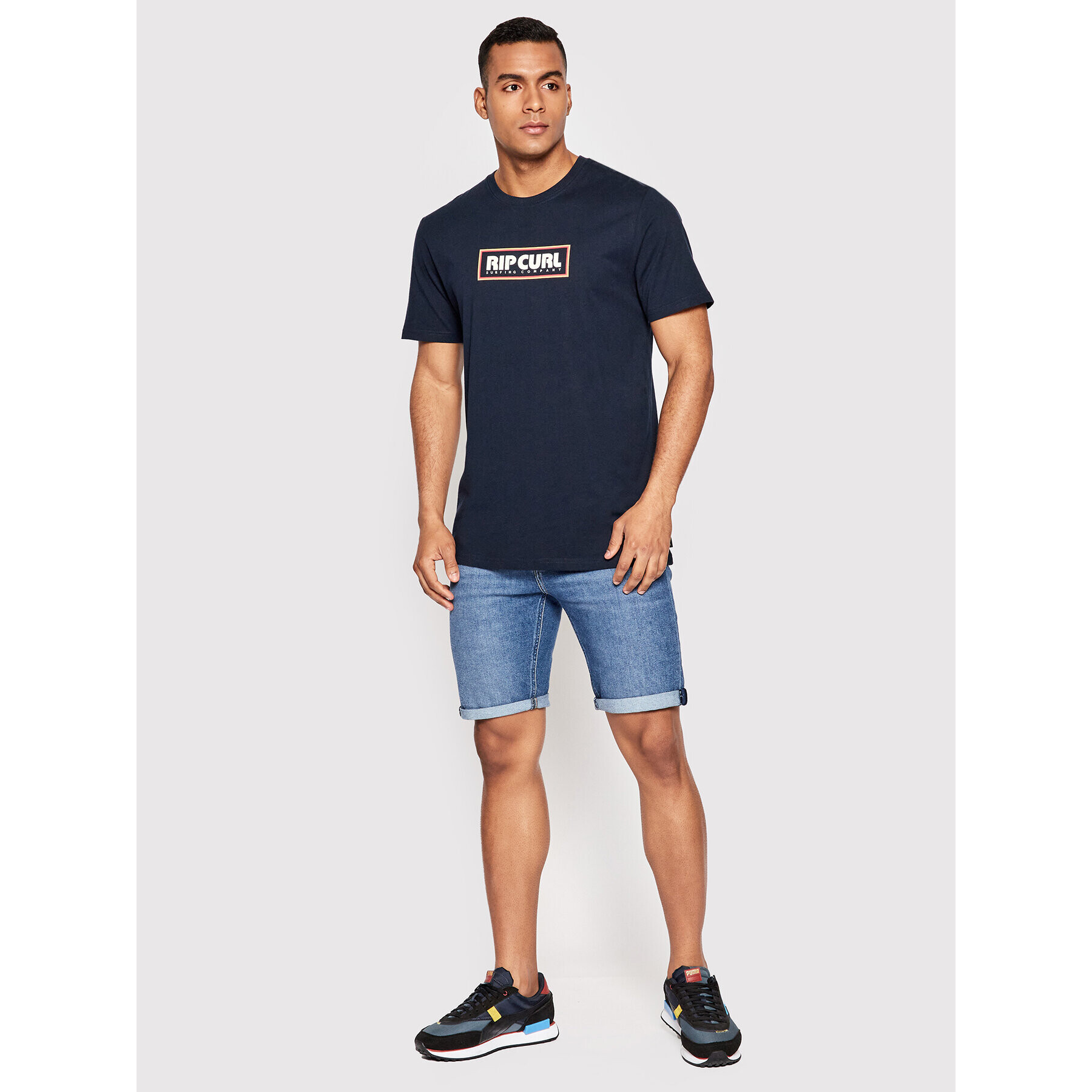Rip Curl Тишърт Big Mumma CTEUG9 Тъмносин Standard Fit - Pepit.bg
