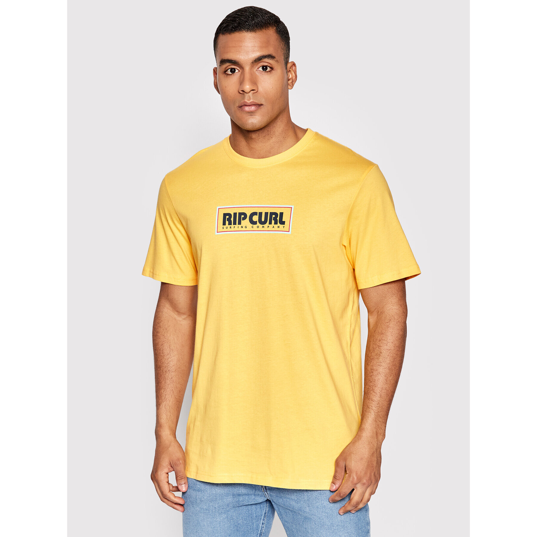 Rip Curl Тишърт Big Mumma CTEUG9 Жълт Regular Fit - Pepit.bg