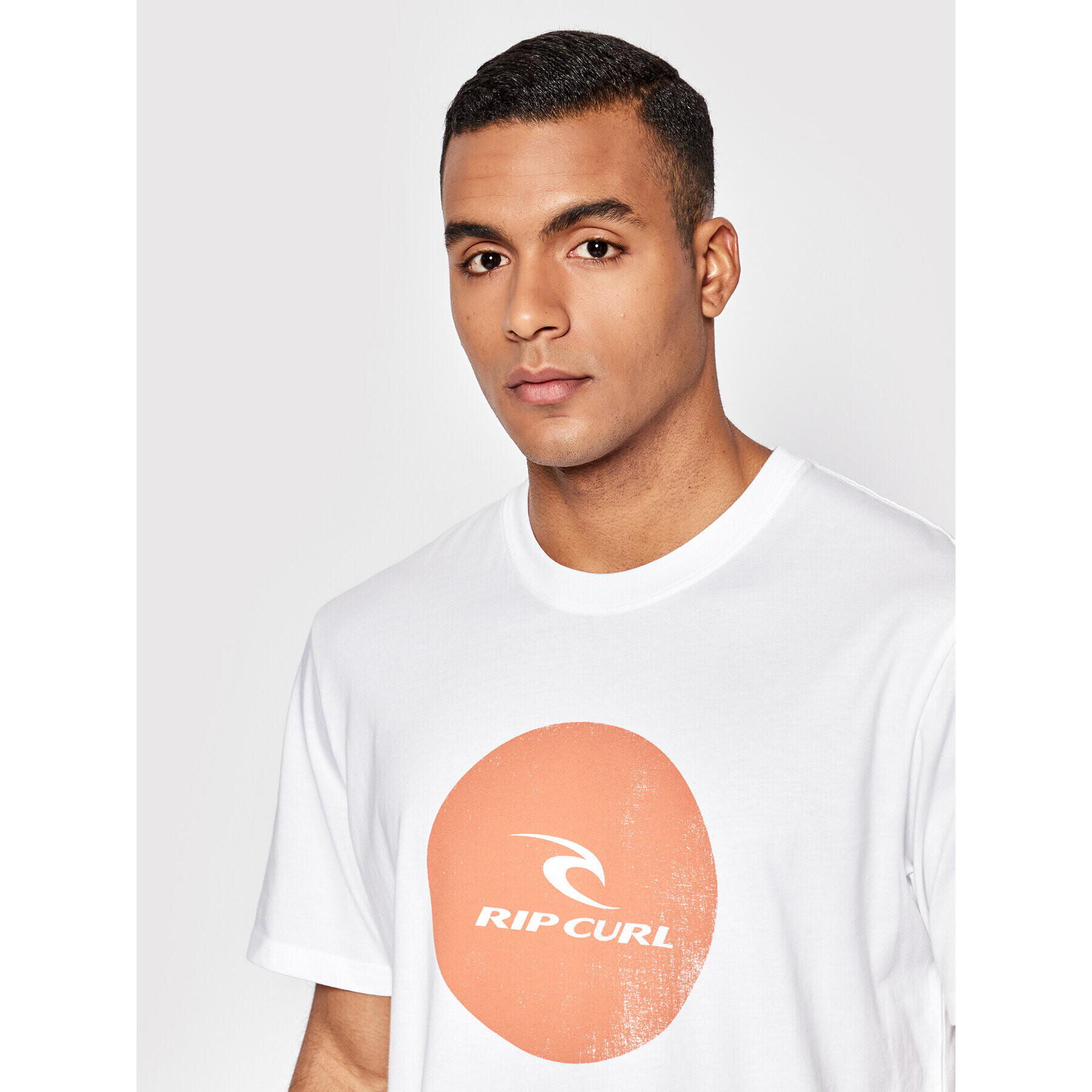 Rip Curl Тишърт Corp Icon CTEXB9 Бял Regular Fit - Pepit.bg