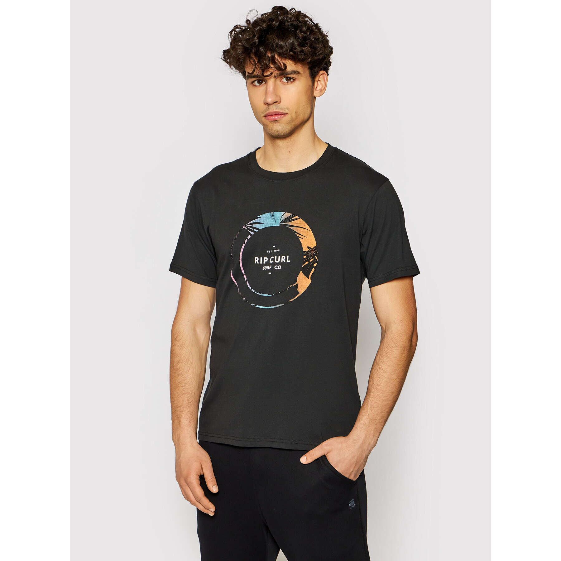 Rip Curl Тишърт Filter Tee CTESW5 Черен Relaxed Fit - Pepit.bg