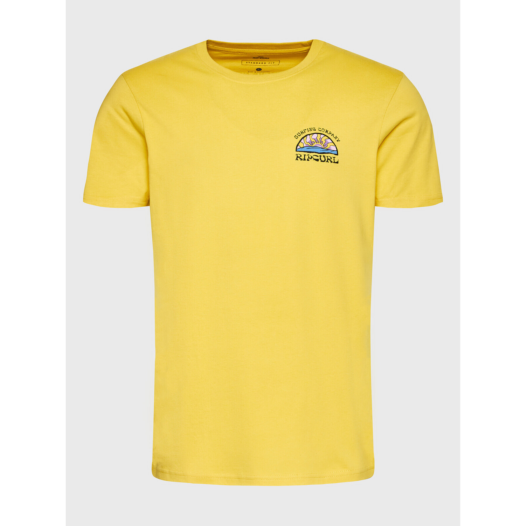 Rip Curl Тишърт Rays And Hazed 00IMTE Жълт Standard Fit - Pepit.bg
