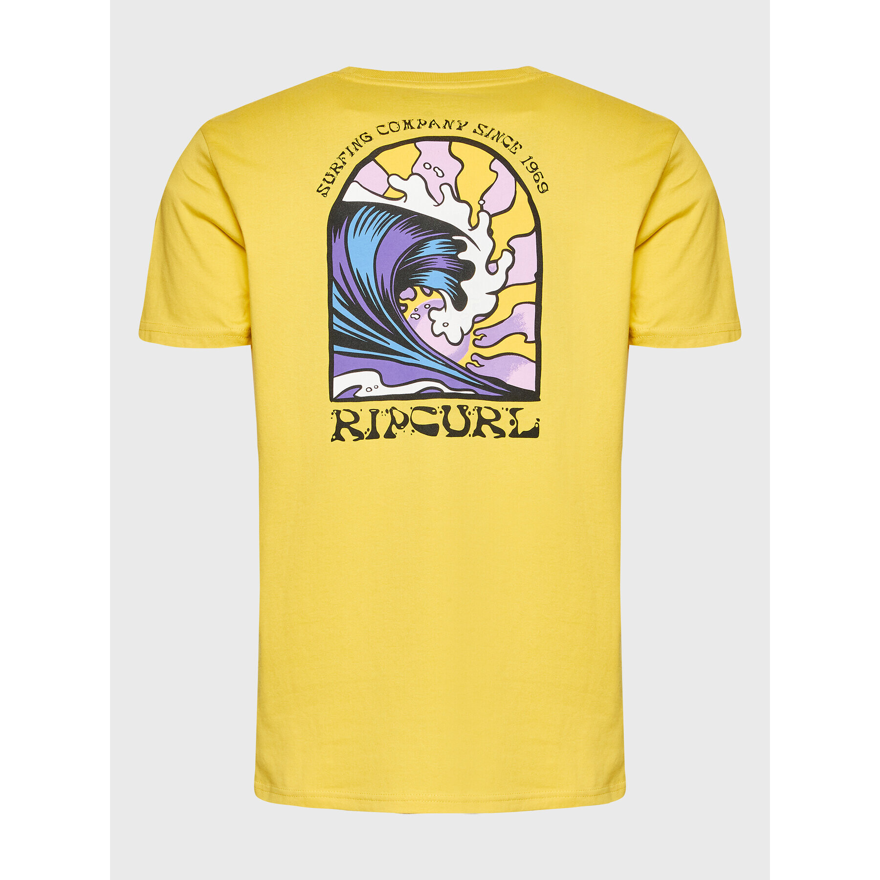 Rip Curl Тишърт Rays And Hazed 00IMTE Жълт Standard Fit - Pepit.bg
