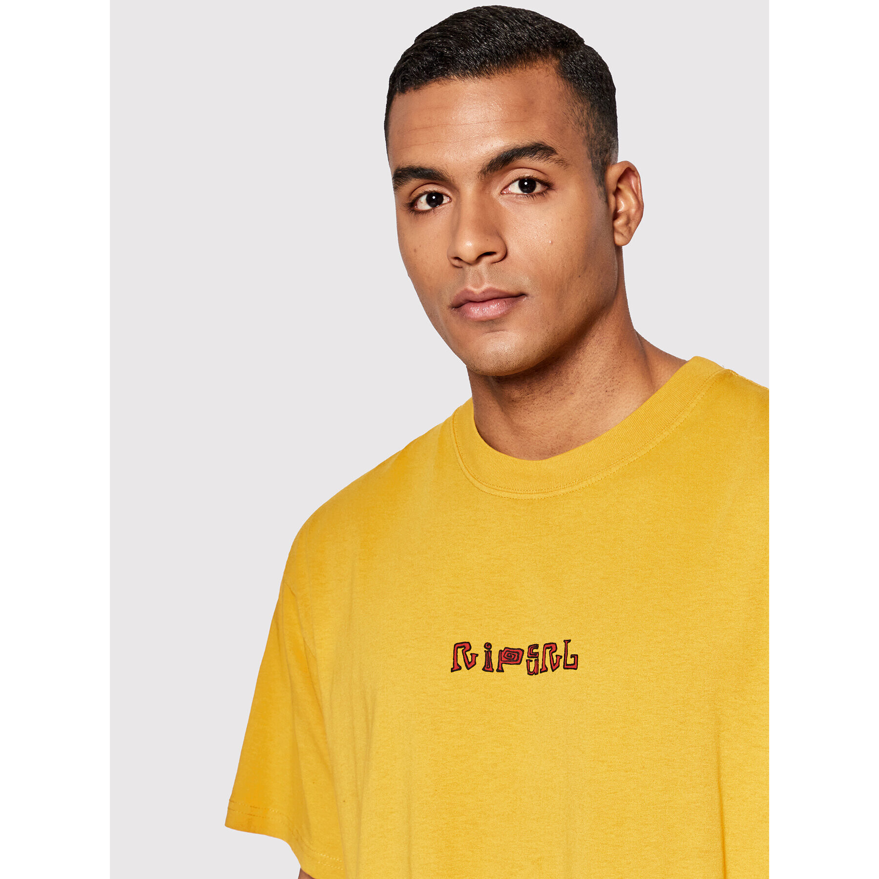 Rip Curl Тишърт Solid Rock Gallery CTEWP9 Жълт Relaxed Fit - Pepit.bg