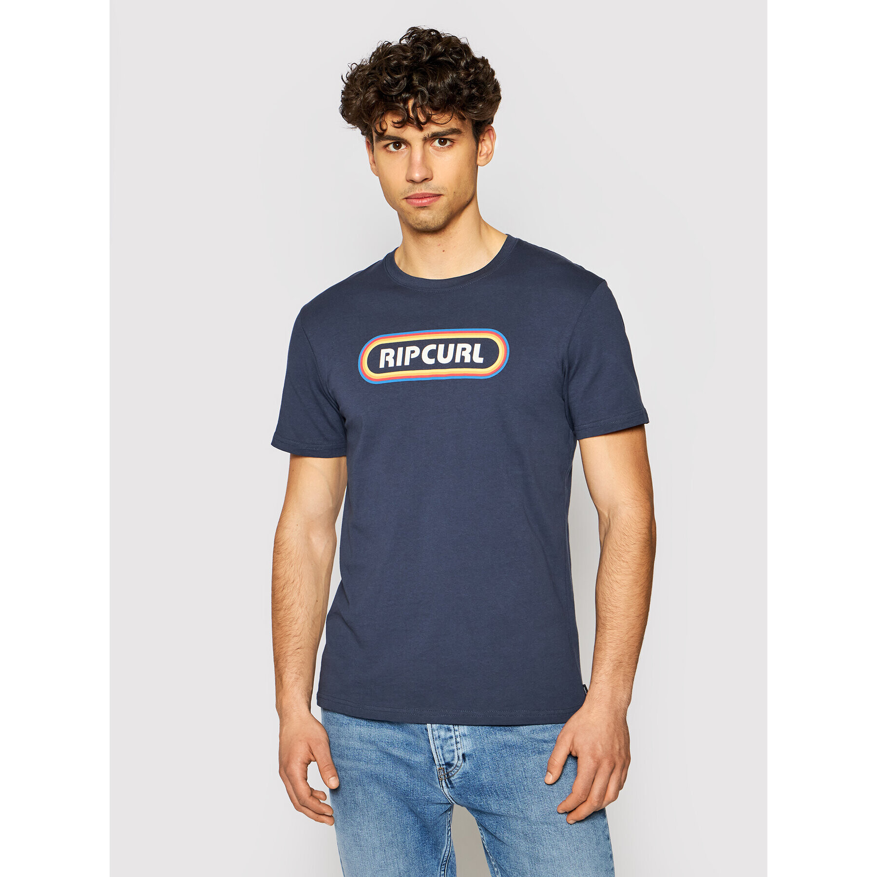 Rip Curl Тишърт Surf Revival Hey Muma CTERP9 Тъмносин Standard Fit - Pepit.bg