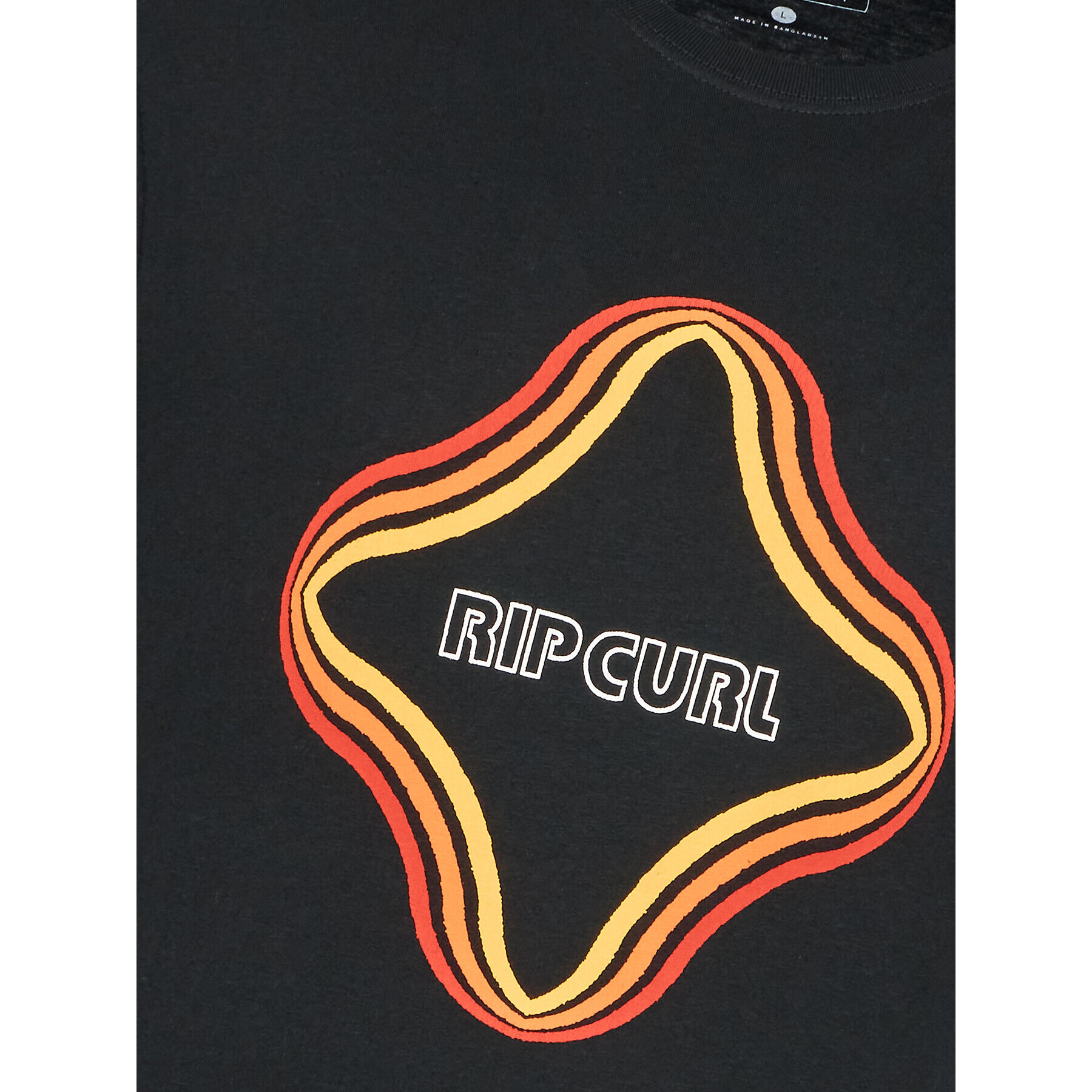 Rip Curl Тишърт Surf Revival Vibration 00EMTE Черен Regular Fit - Pepit.bg