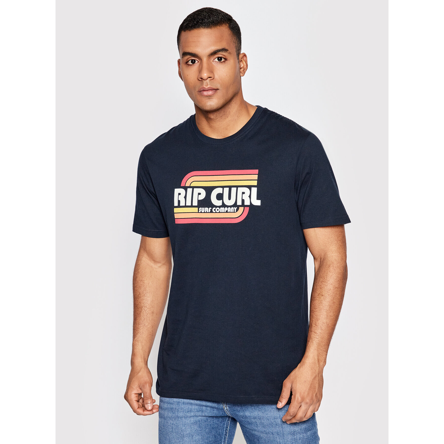 Rip Curl Тишърт Yeh Mumma CTEXP9 Тъмносин Standard Fit - Pepit.bg