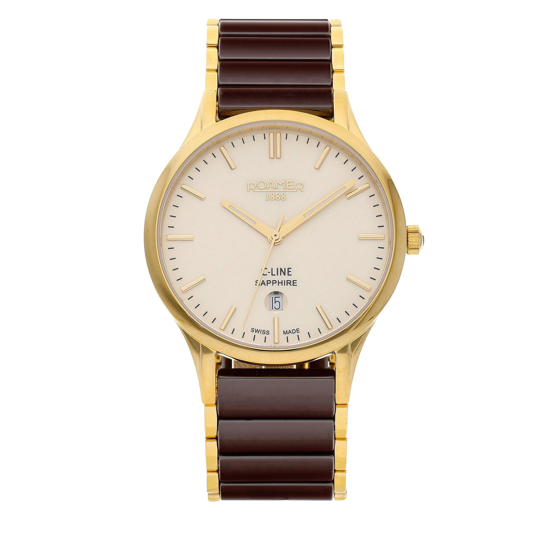 Roamer Часовник C-Line 658833 48 35 63 Кафяв - Pepit.bg